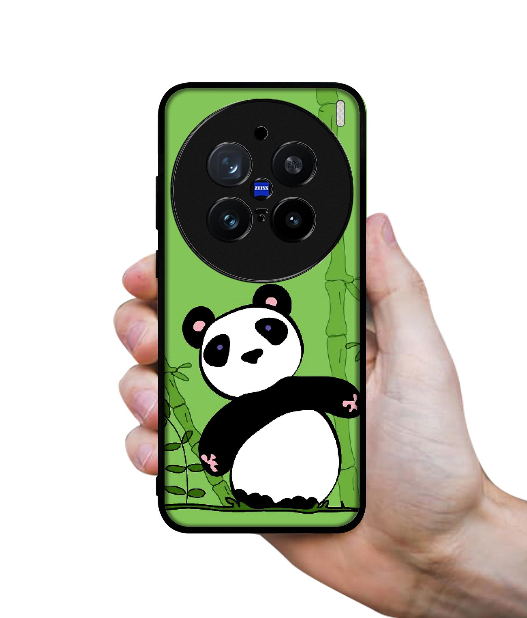Panda with Bamboo Design Designer 2D Printed Back Case Cover for Vivo X200 Pro 5G