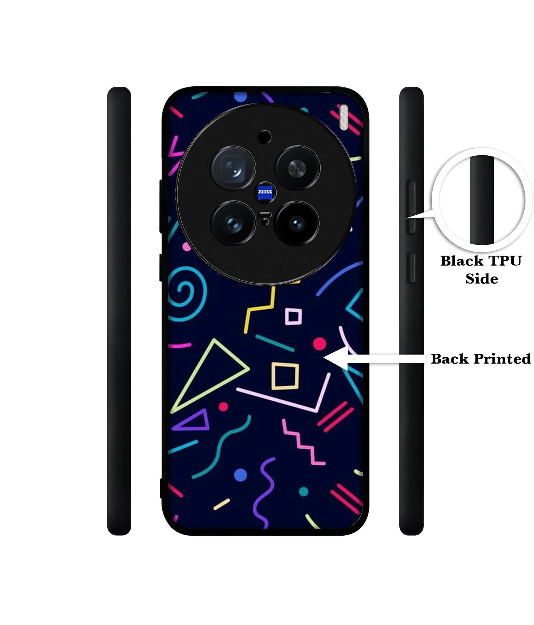 Retro Abstract Design Designer 2D Printed Back Case Cover for Vivo X200 Pro 5G