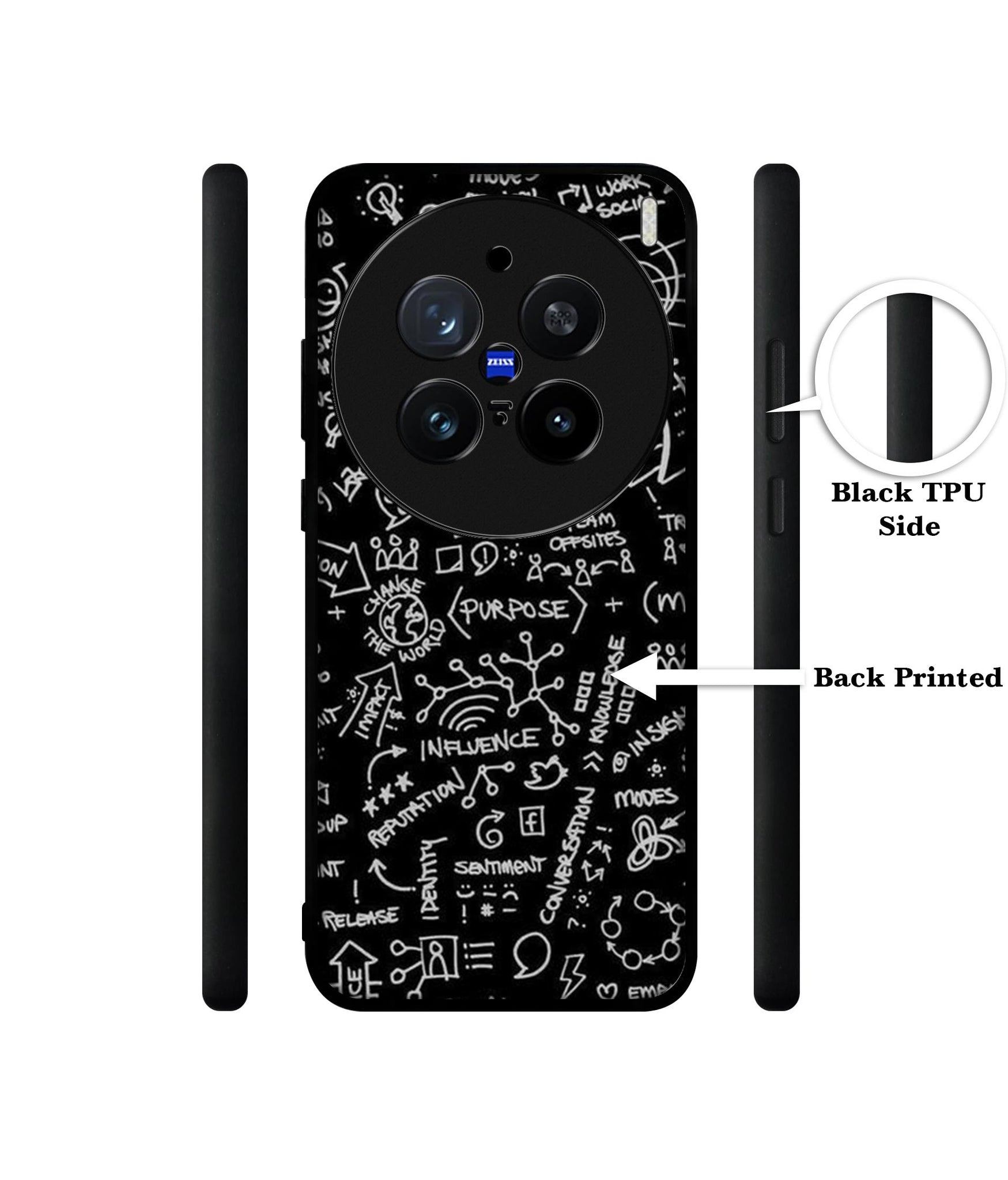 Formulas Design Designer 2D Printed Back Case Cover for Vivo X200 Pro 5G
