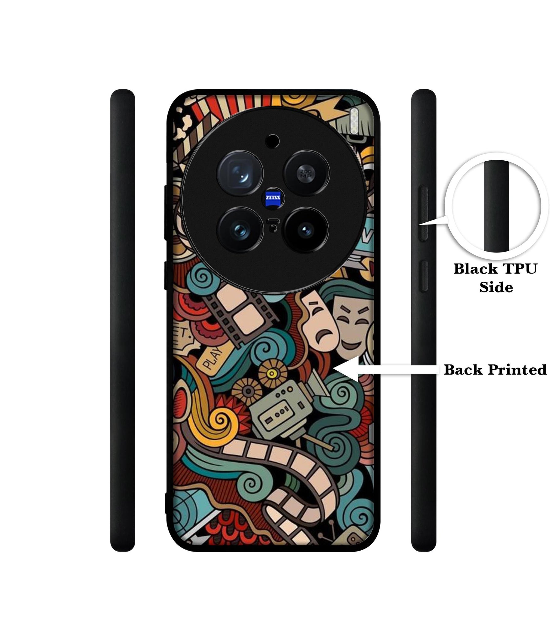 Movies Design Designer 2D Printed Back Case Cover for Vivo X200 Pro 5G