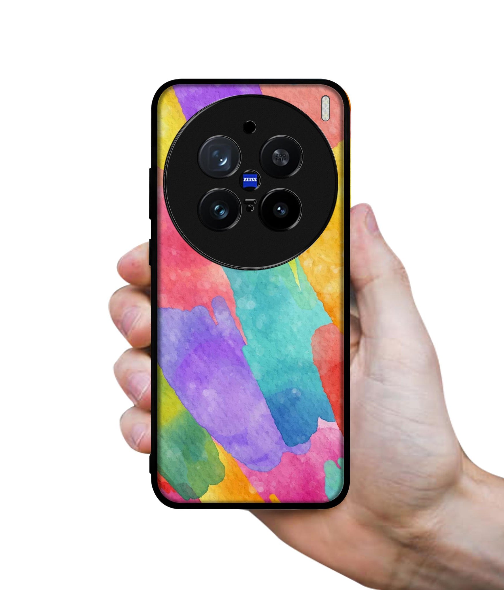 Water Paint Colorful Abstract Design Designer 2D Printed Back Case Cover for Vivo X200 Pro 5G