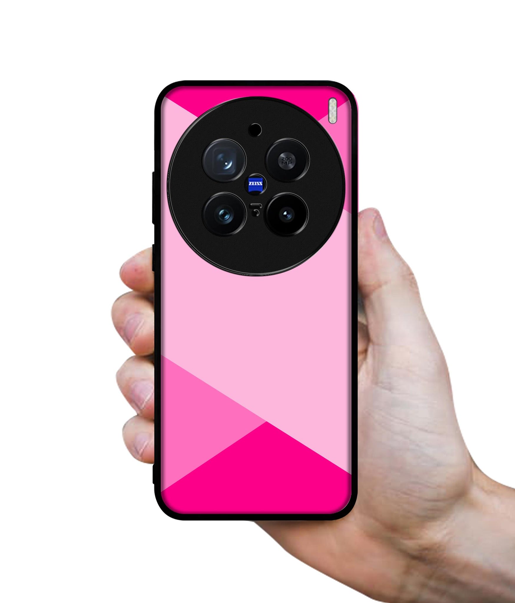 Pink Cross Vector Design Designer 2D Printed Back Case Cover for Vivo X200 Pro 5G