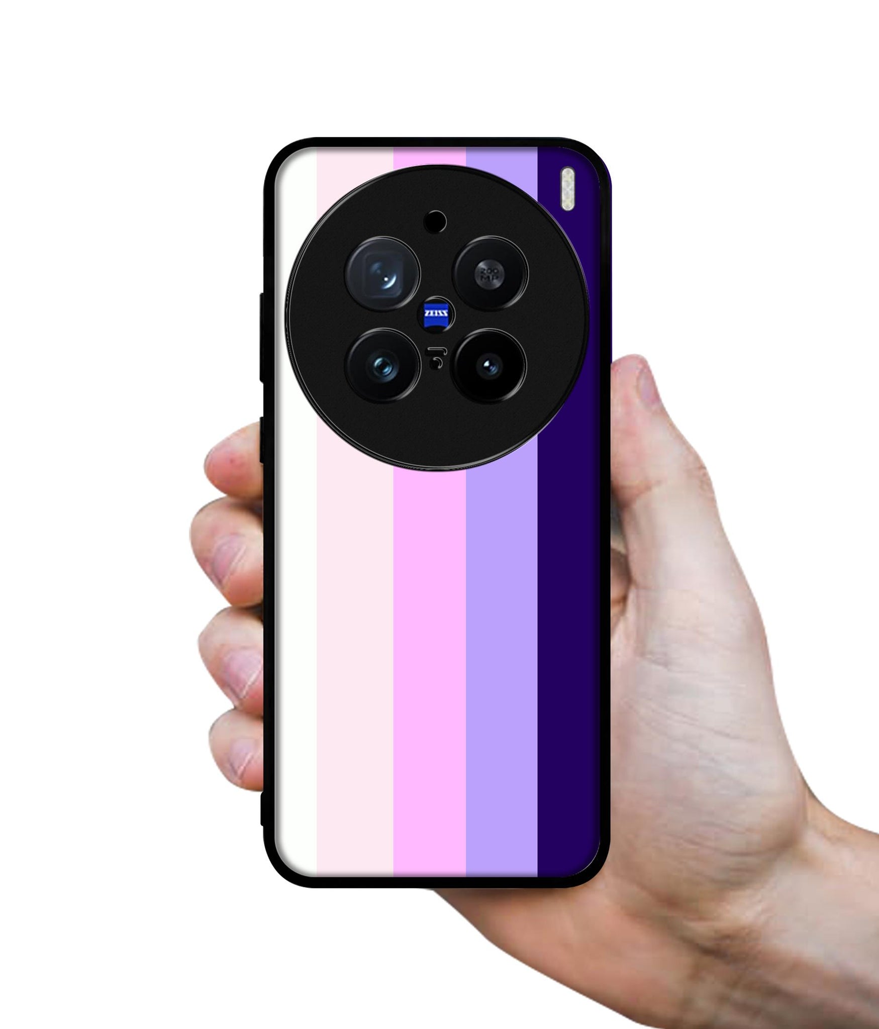 Pink and Purple Lines Design Designer 2D Printed Back Case Cover for Vivo X200 Pro 5G
