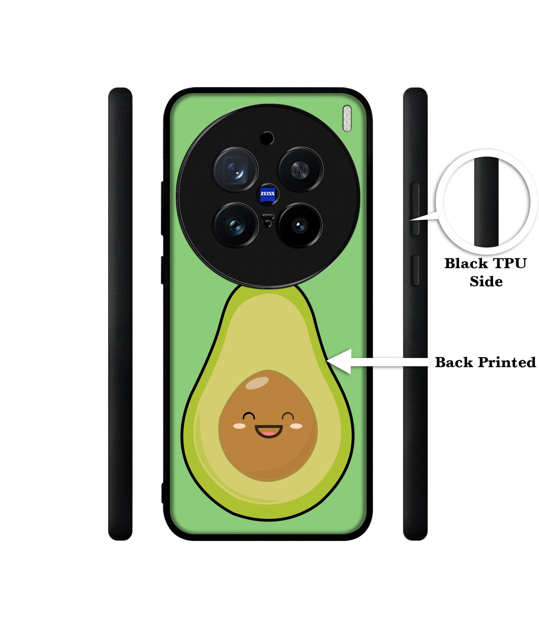 Avocados Design Designer 2D Printed Back Case Cover for Vivo X200 Pro 5G