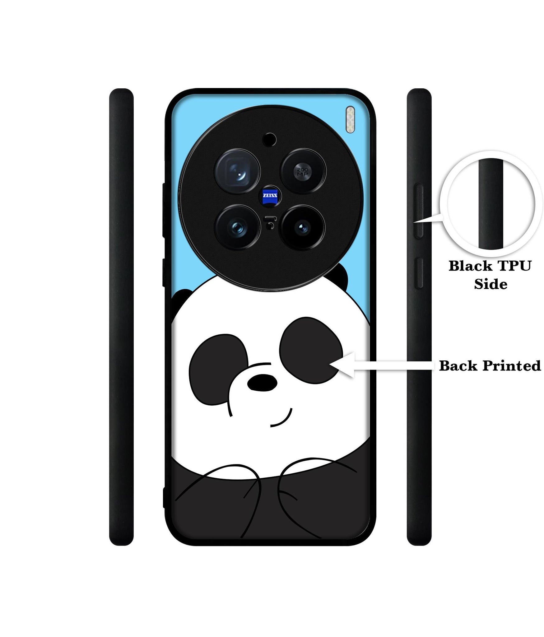 Cute Panda Design Designer 2D Printed Back Case Cover for Vivo X200 Pro 5G