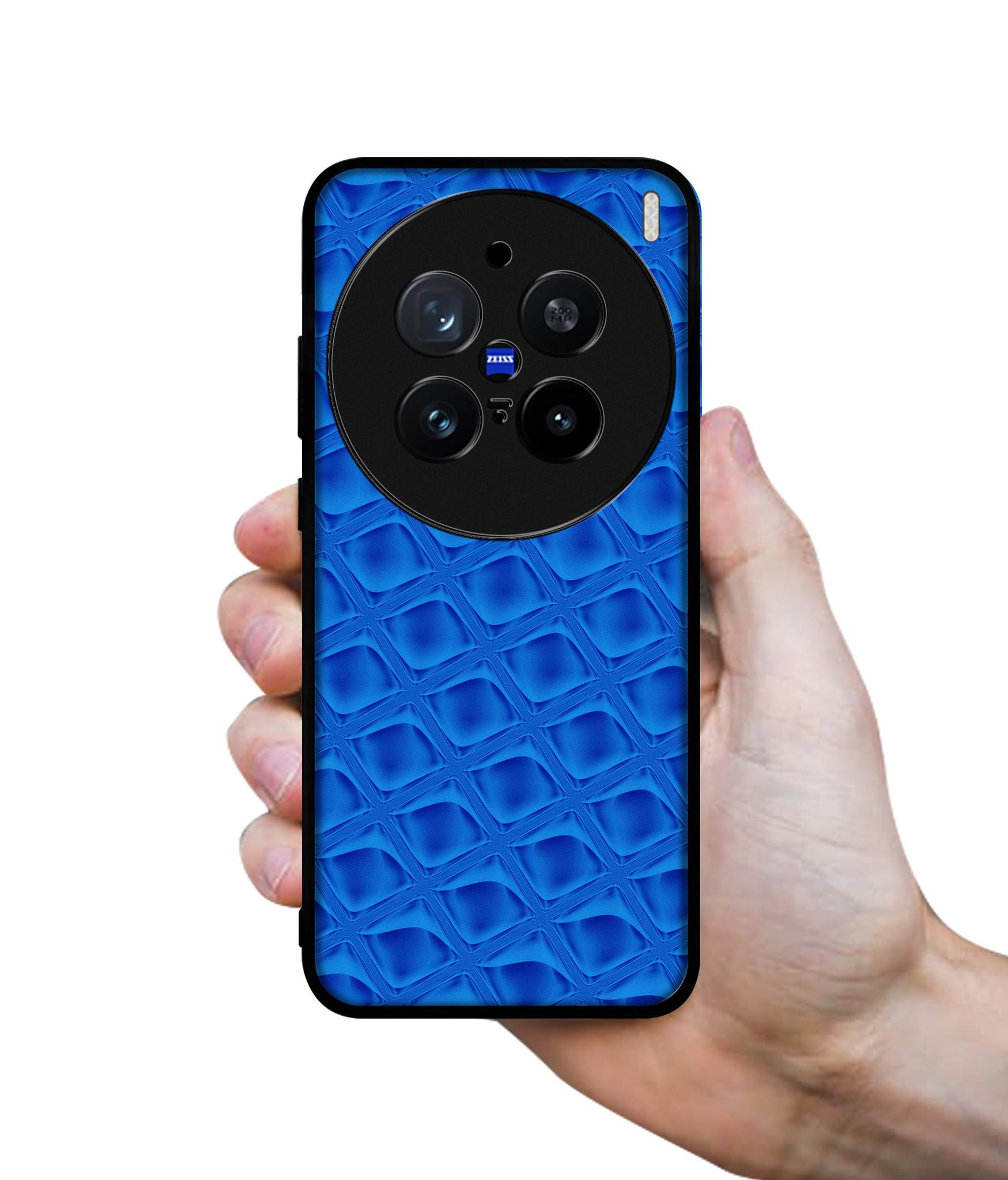 Blue Diamond Design Designer 2D Printed Back Case Cover for Vivo X200 Pro 5G