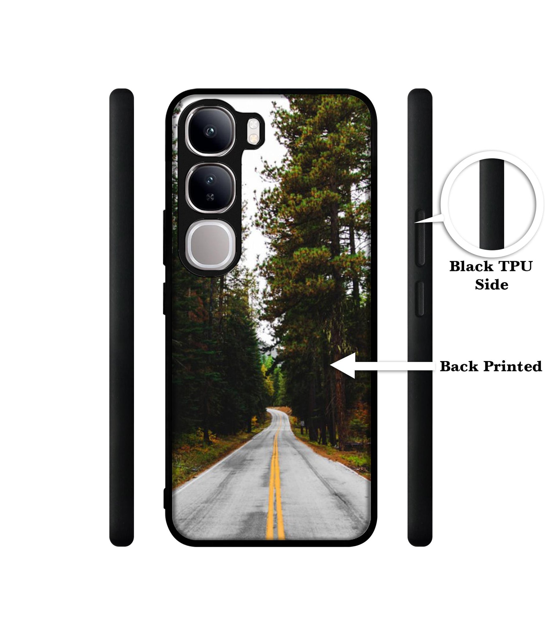 Road Photo Design Designer 2D Printed Back Case Cover for Vivo Y300 5G / V40 Lite 5G