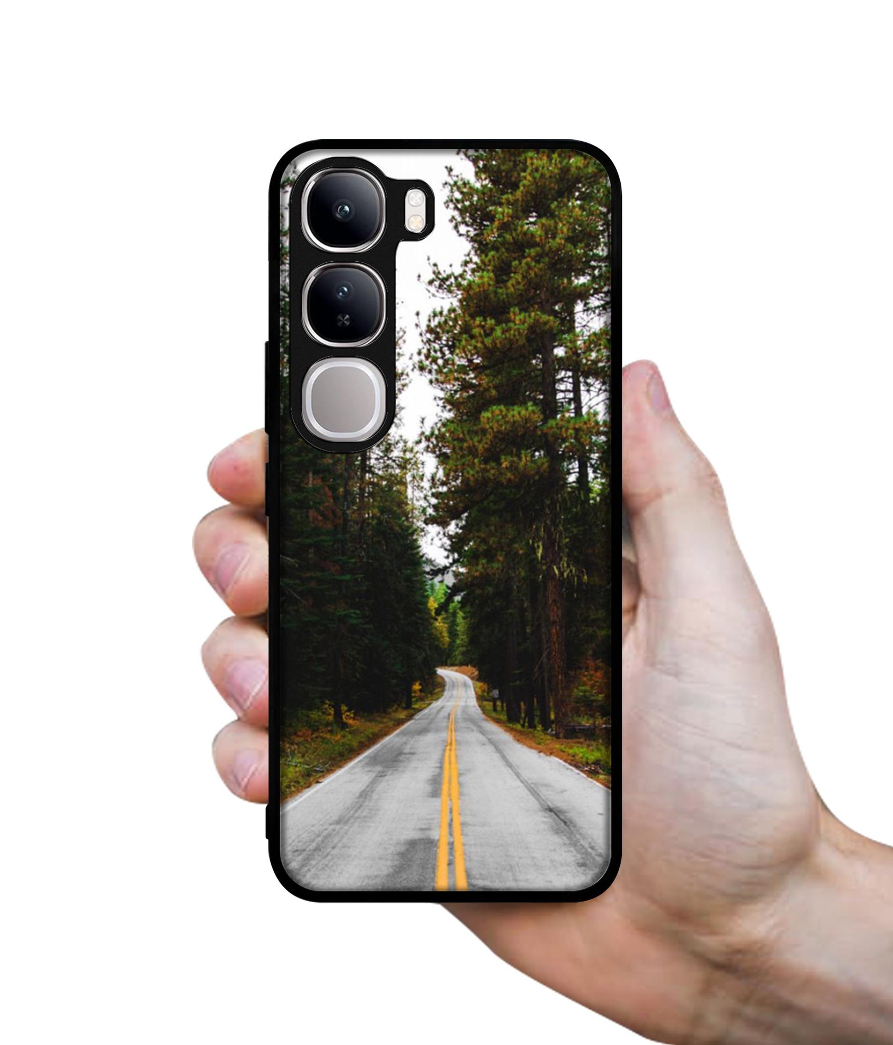 Road Photo Design Designer 2D Printed Back Case Cover for Vivo Y300 5G / V40 Lite 5G