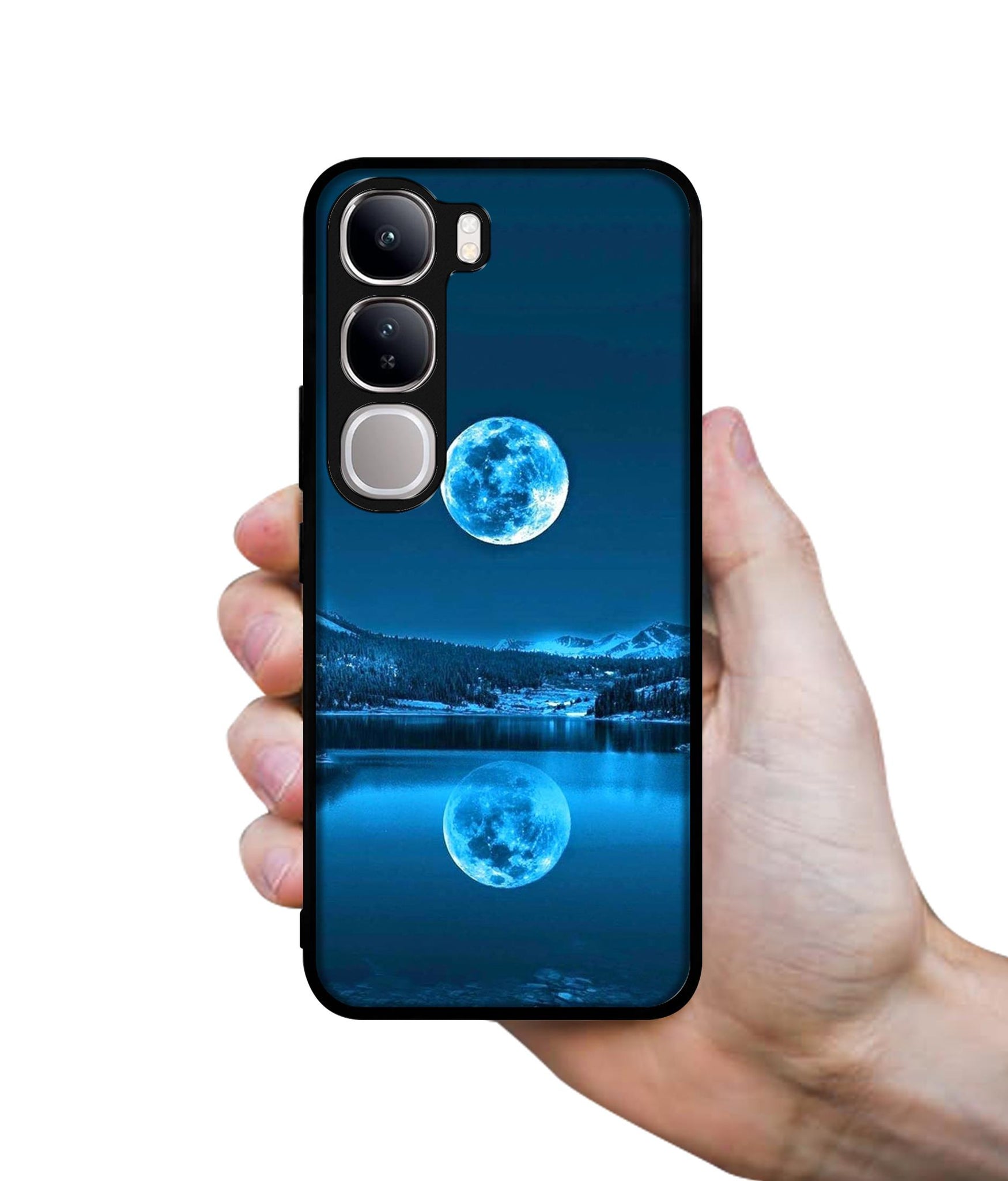 Awesome Moon Design Designer 2D Printed Back Case Cover for Vivo Y300 5G / V40 Lite 5G