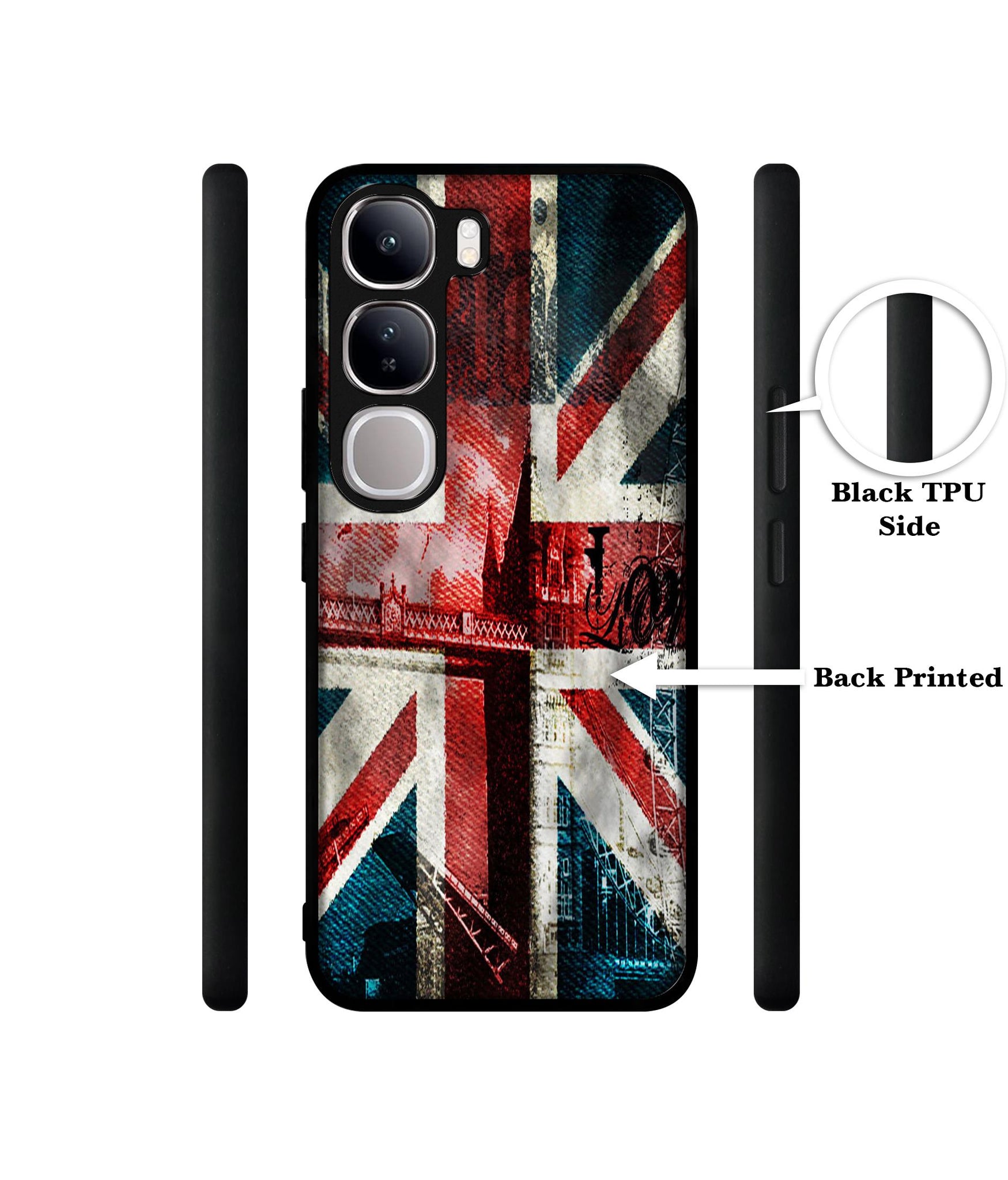London Flag wallpaper Design Designer 2D Printed Back Case Cover for Vivo Y300 5G / V40 Lite 5G