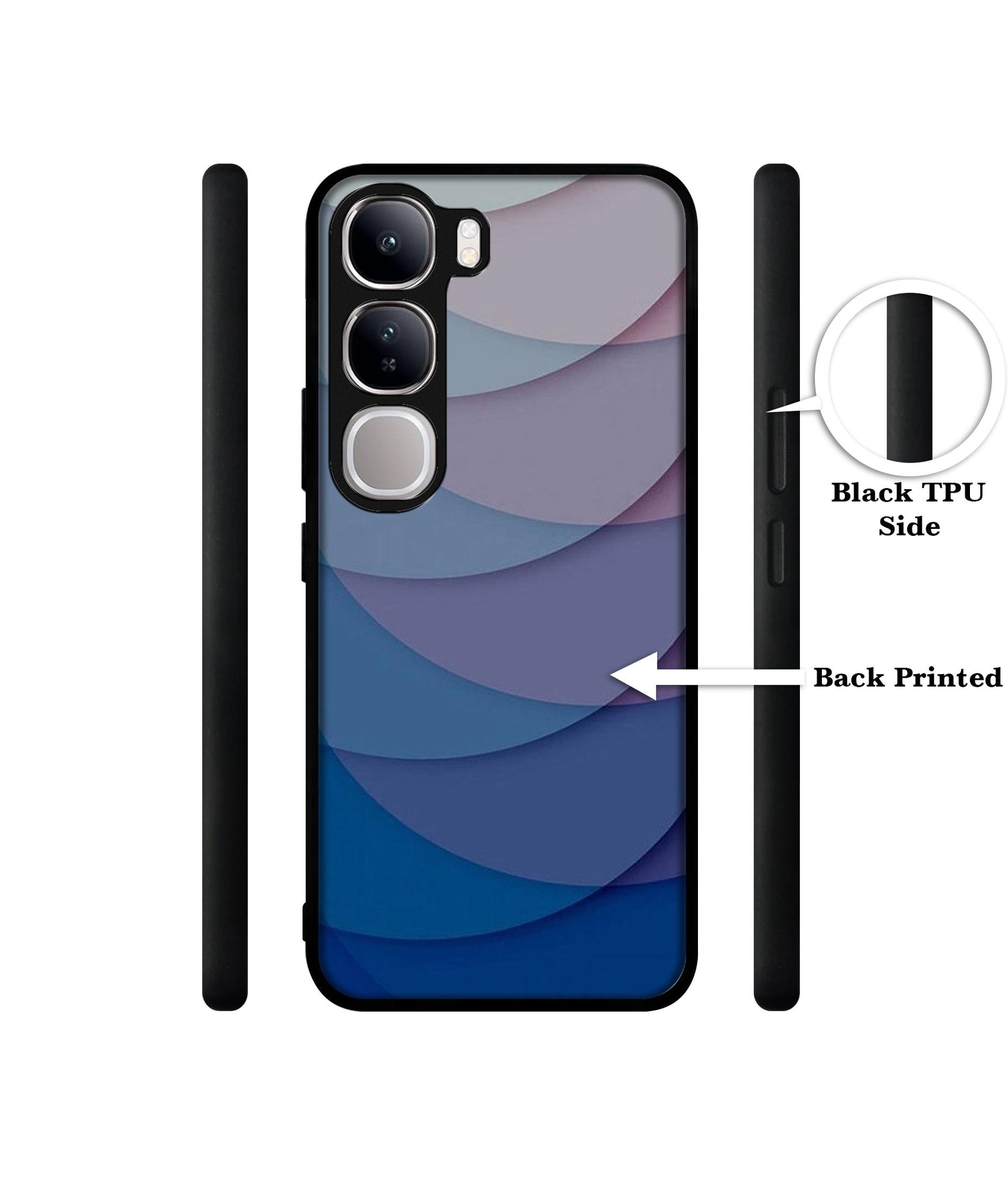 Waves Pattern Print Design Designer 2D Printed Back Case Cover for Vivo Y300 5G / V40 Lite 5G