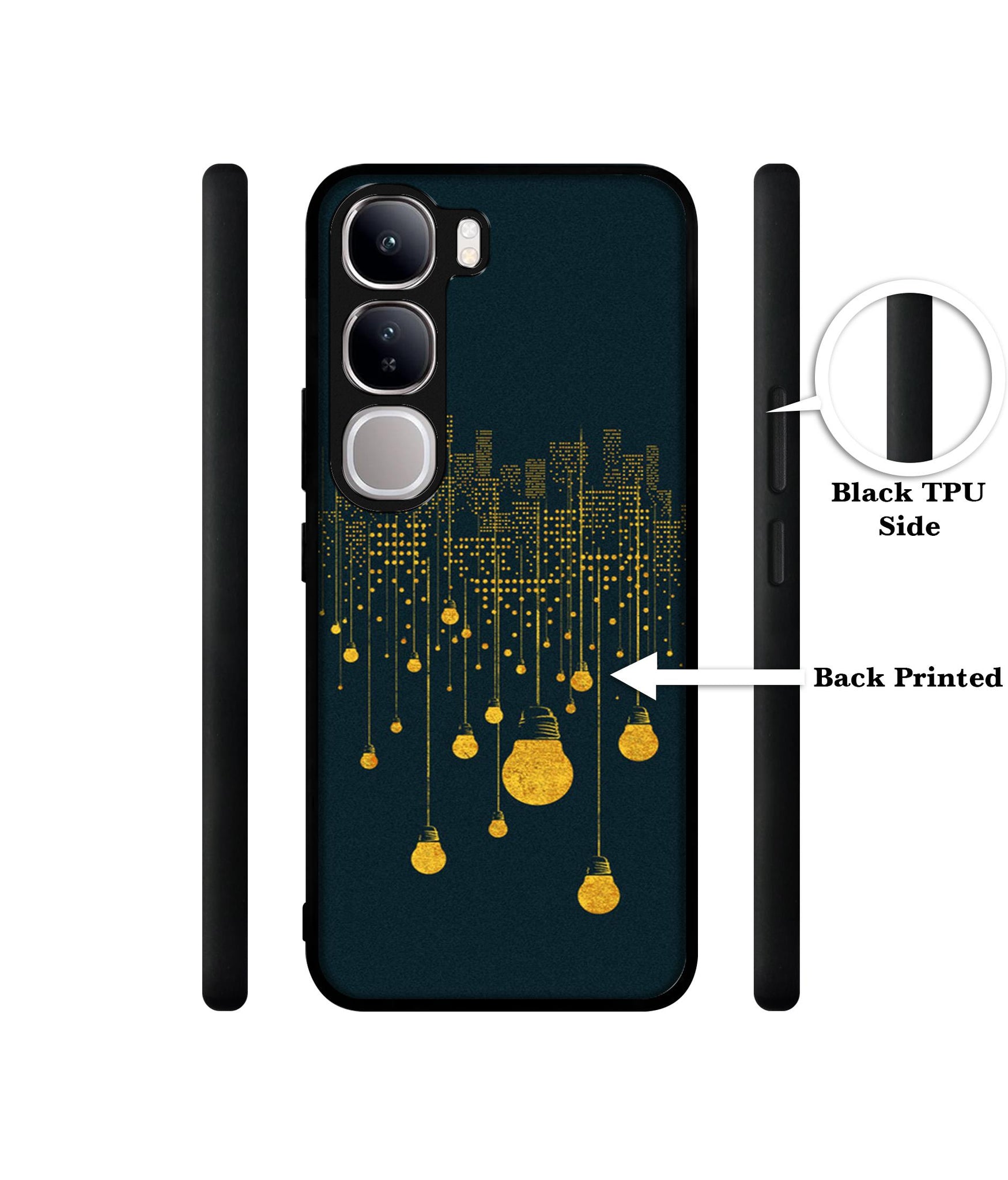 City Light Pattern Design Designer 2D Printed Back Case Cover for Vivo Y300 5G / V40 Lite 5G
