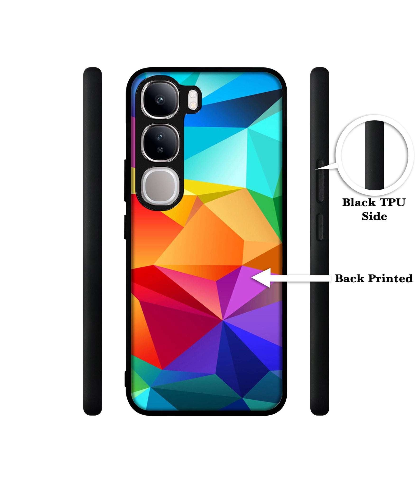 Colorful Pattern Design Designer 2D Printed Back Case Cover for Vivo Y300 5G / V40 Lite 5G