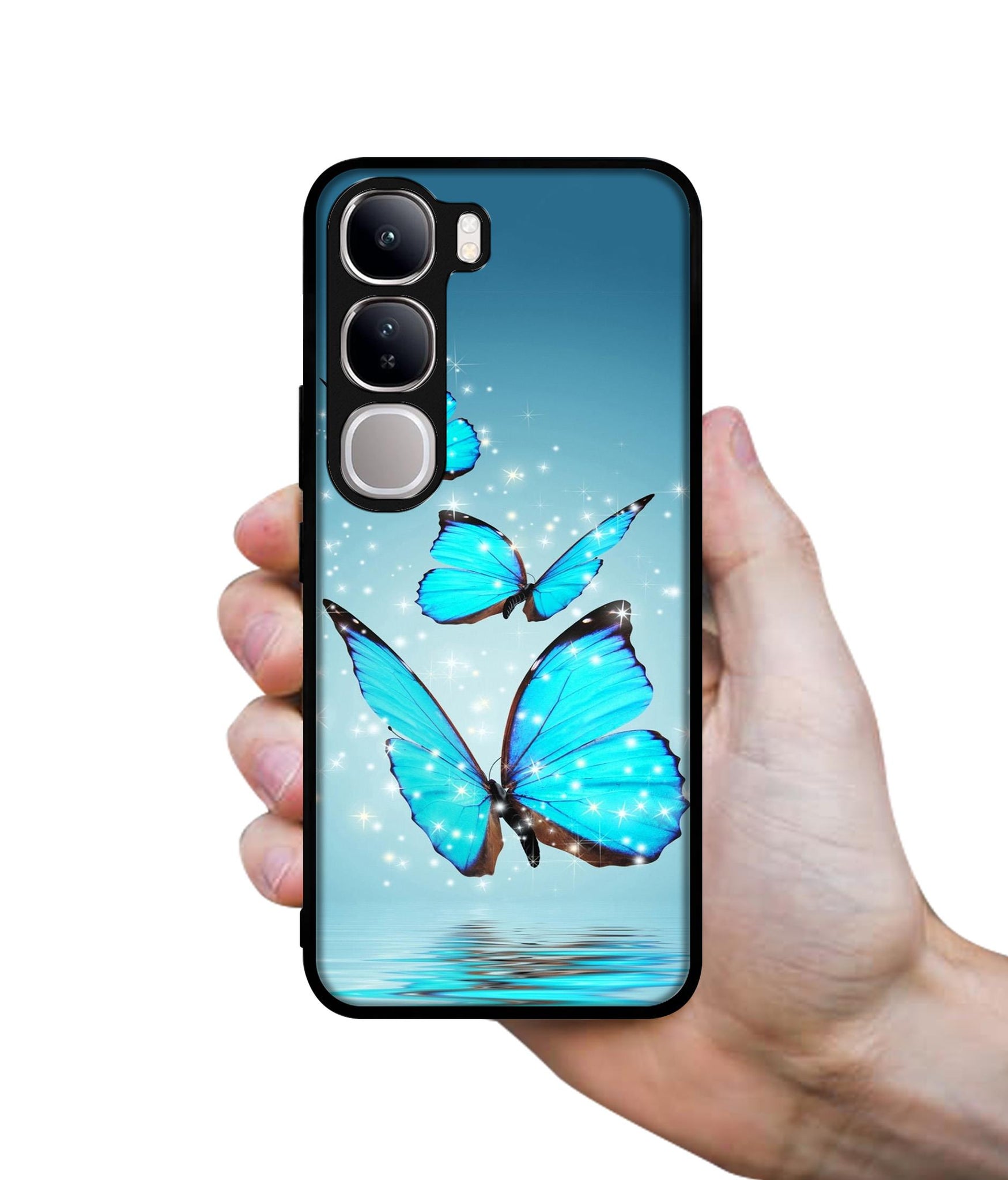 Flying Butterflies Design Designer 2D Printed Back Case Cover for Vivo Y300 5G / V40 Lite 5G