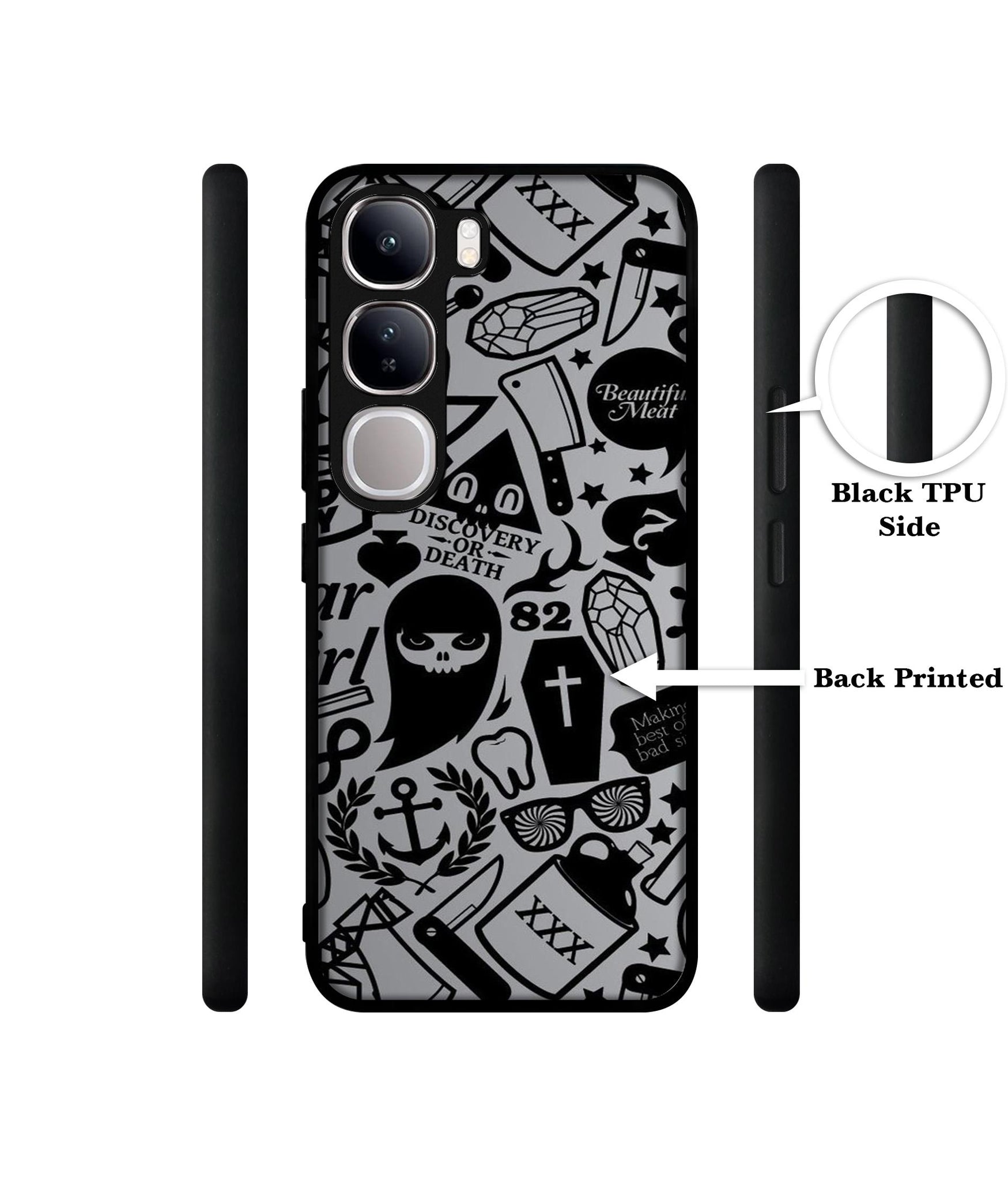 Discover Or Death Design Designer 2D Printed Back Case Cover for Vivo Y300 5G / V40 Lite 5G