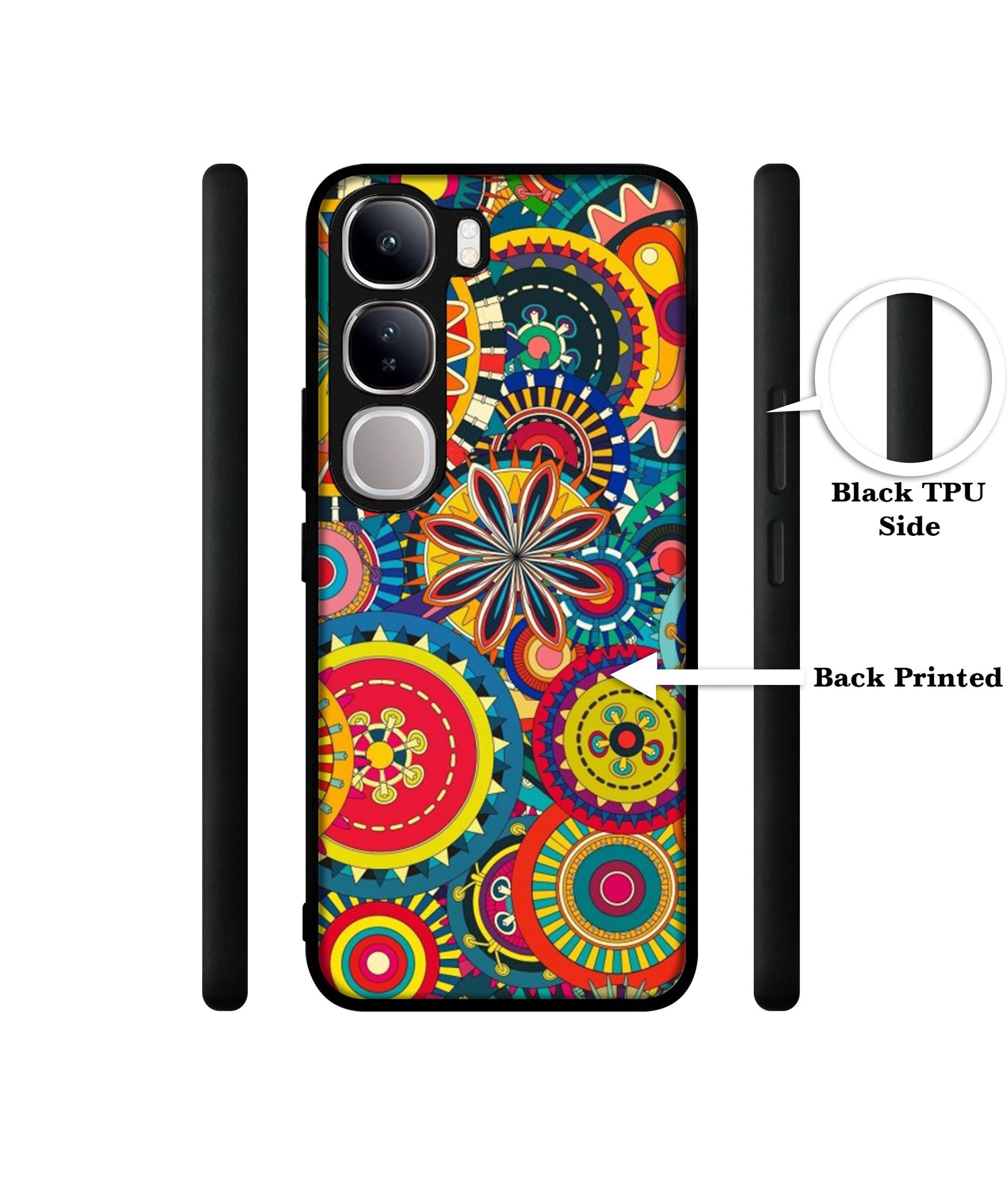 Ring Pattern Print Design Designer 2D Printed Back Case Cover for Vivo Y300 5G / V40 Lite 5G