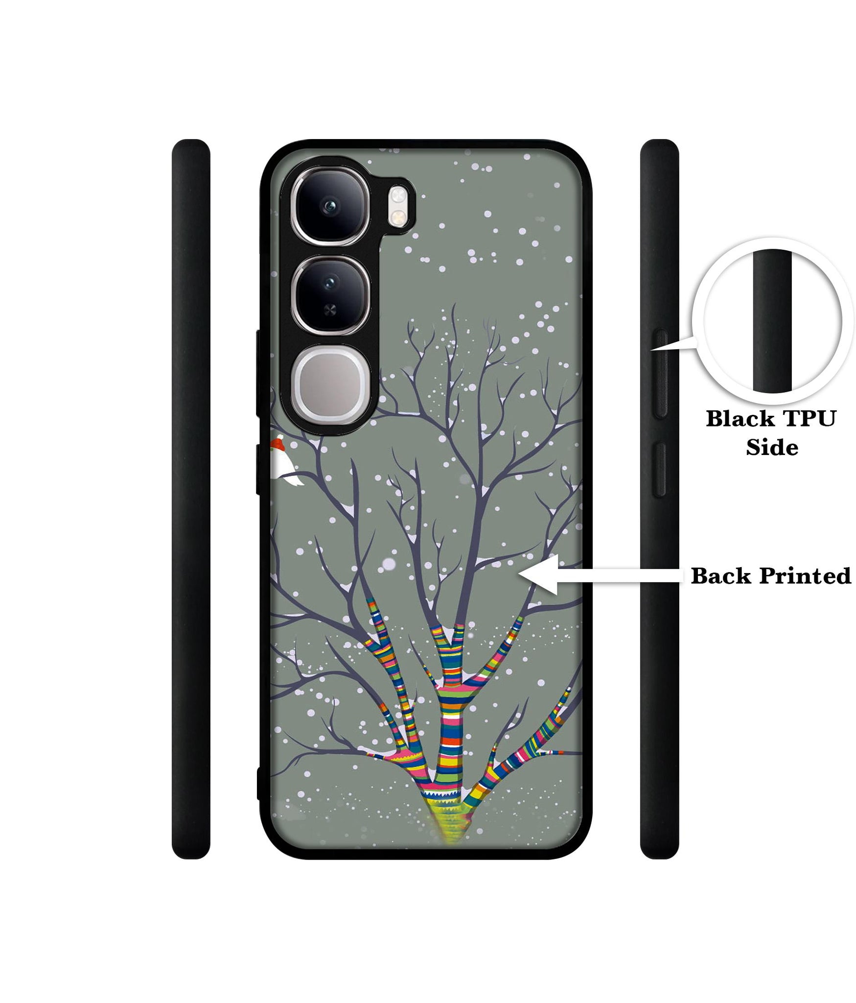 Winter Pattern Print Design Designer 2D Printed Back Case Cover for Vivo Y300 5G / V40 Lite 5G
