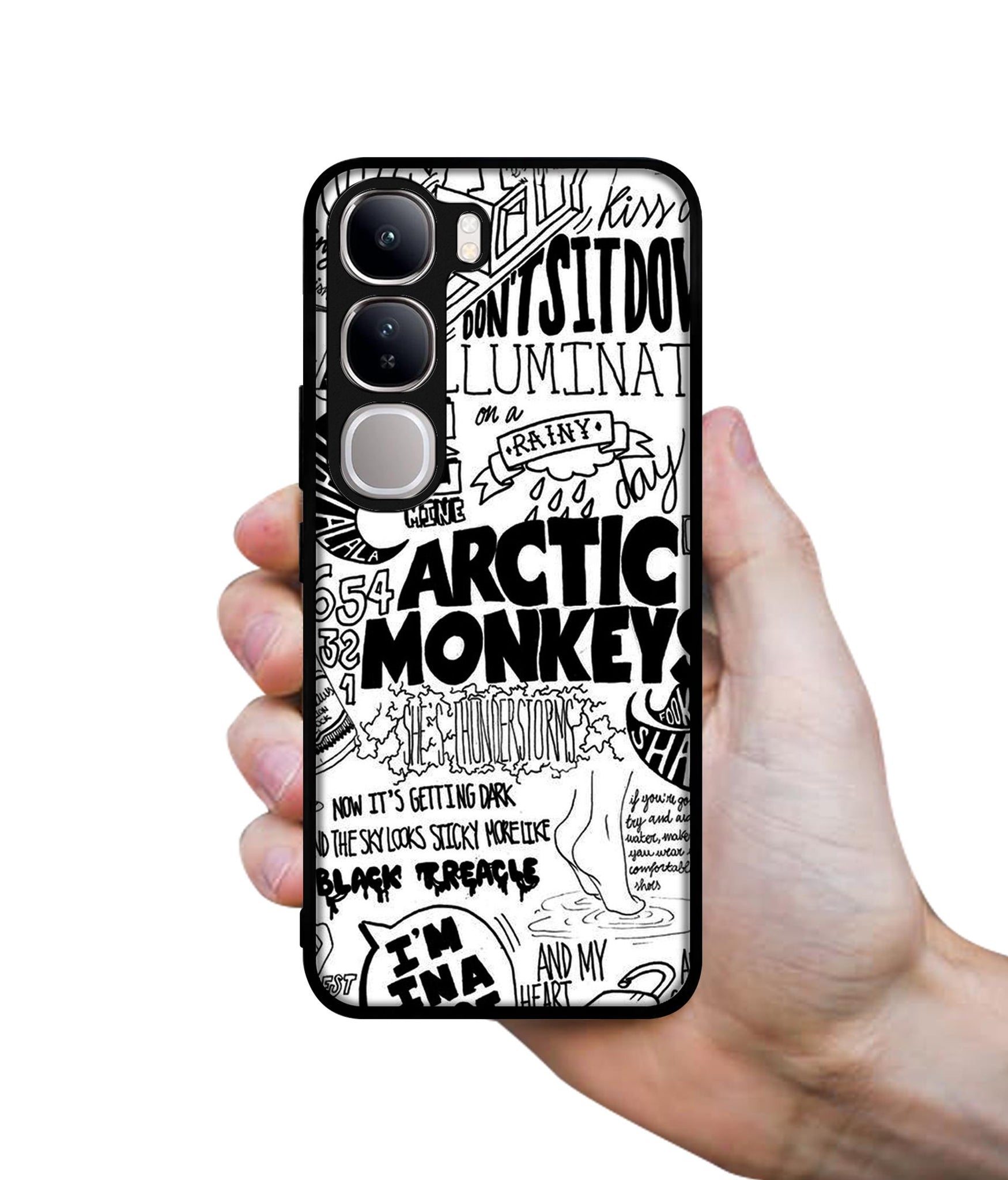 Arctic Monkeys Pattern Design Designer 2D Printed Back Case Cover for Vivo Y300 5G / V40 Lite 5G