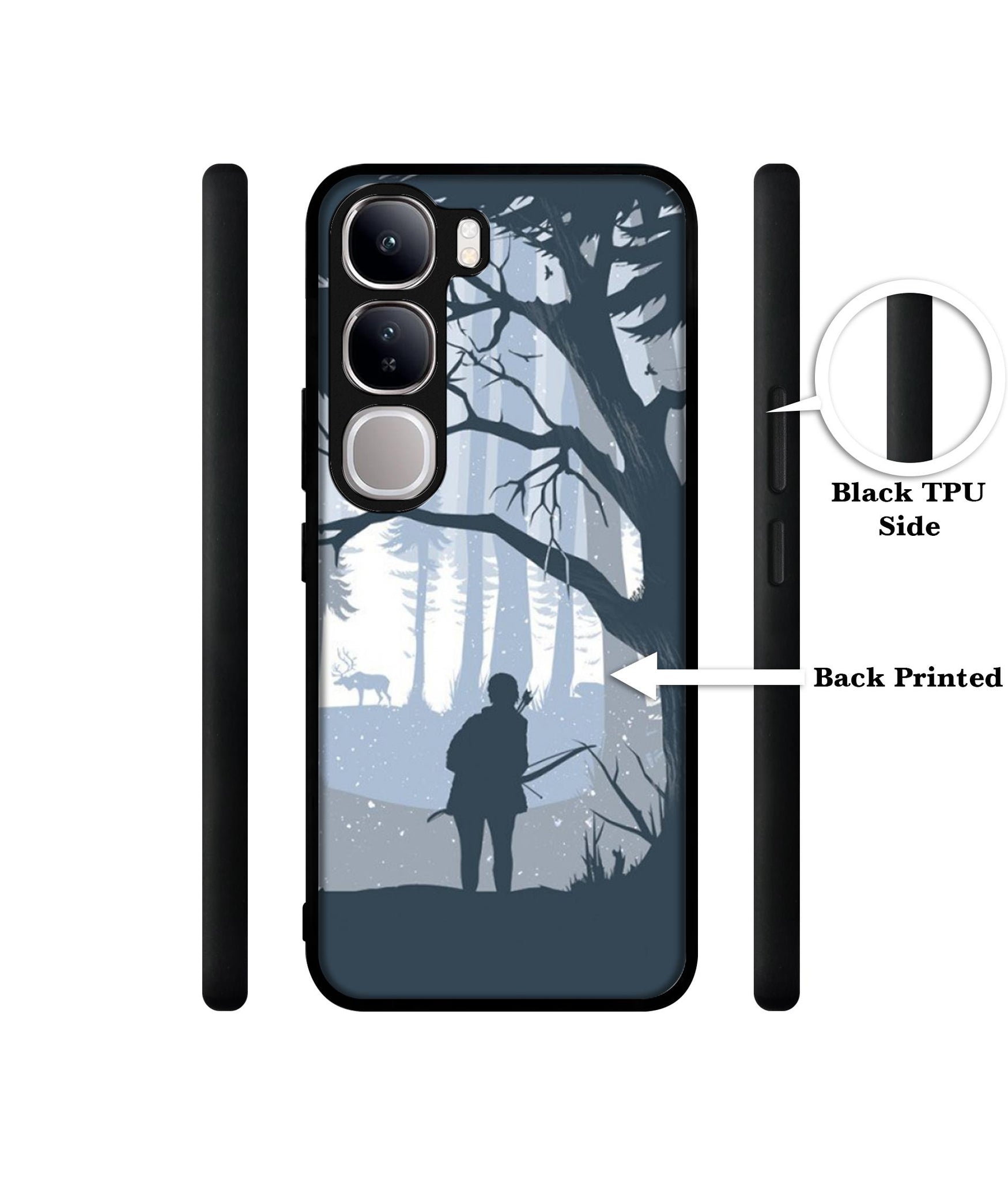Hunter Design Designer 2D Printed Back Case Cover for Vivo Y300 5G / V40 Lite 5G