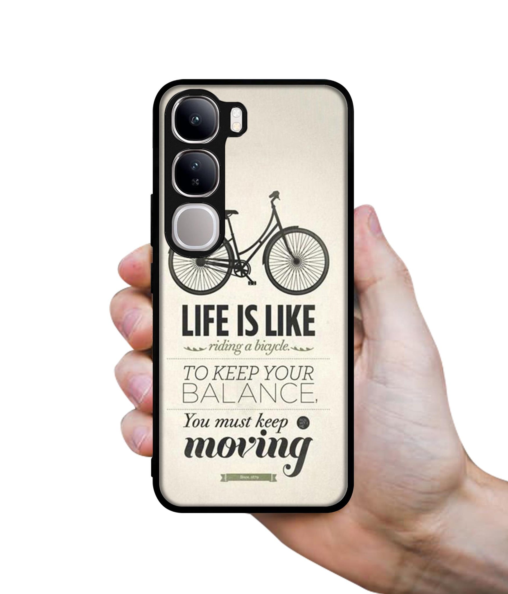 Life is Like Moving Design Designer 2D Printed Back Case Cover for Vivo Y300 5G / V40 Lite 5G
