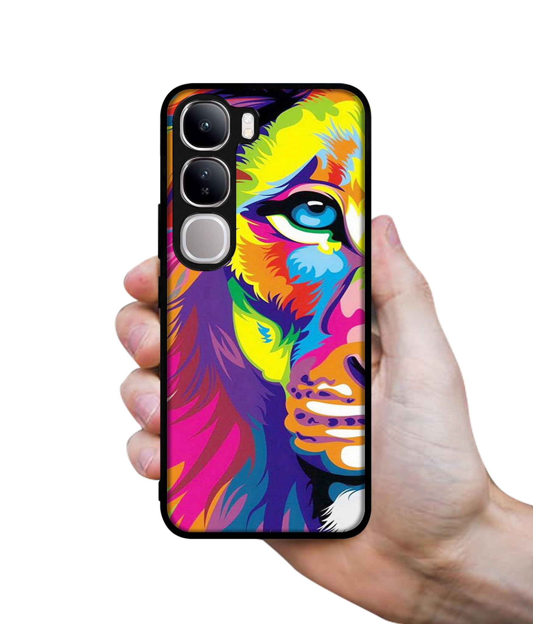 Lion Design Designer 2D Printed Back Case Cover for Vivo Y300 5G / V40 Lite 5G