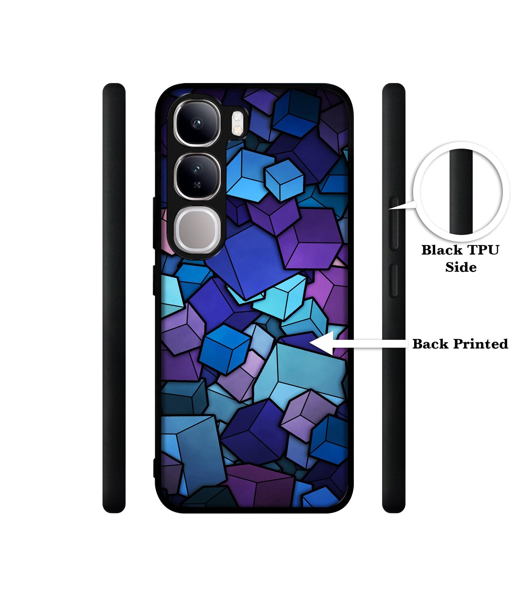 Color Box Design Designer 2D Printed Back Case Cover for Vivo Y300 5G / V40 Lite 5G