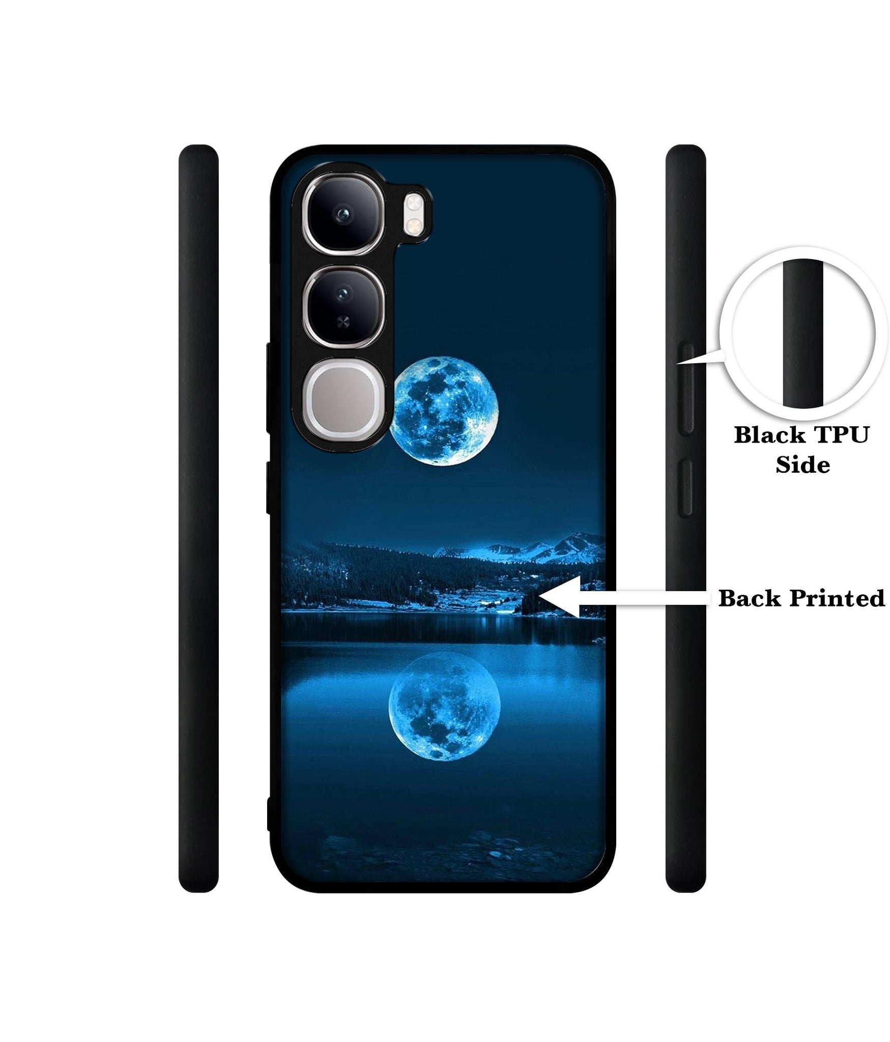 Moon Pattern Print Design Designer 2D Printed Back Case Cover for Vivo Y300 5G / V40 Lite 5G
