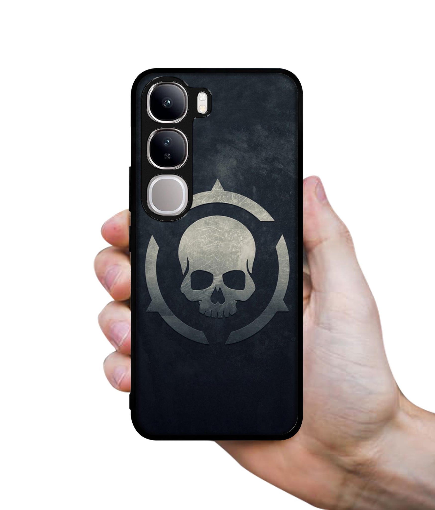 Skull Pattern Print Design Designer 2D Printed Back Case Cover for Vivo Y300 5G / V40 Lite 5G