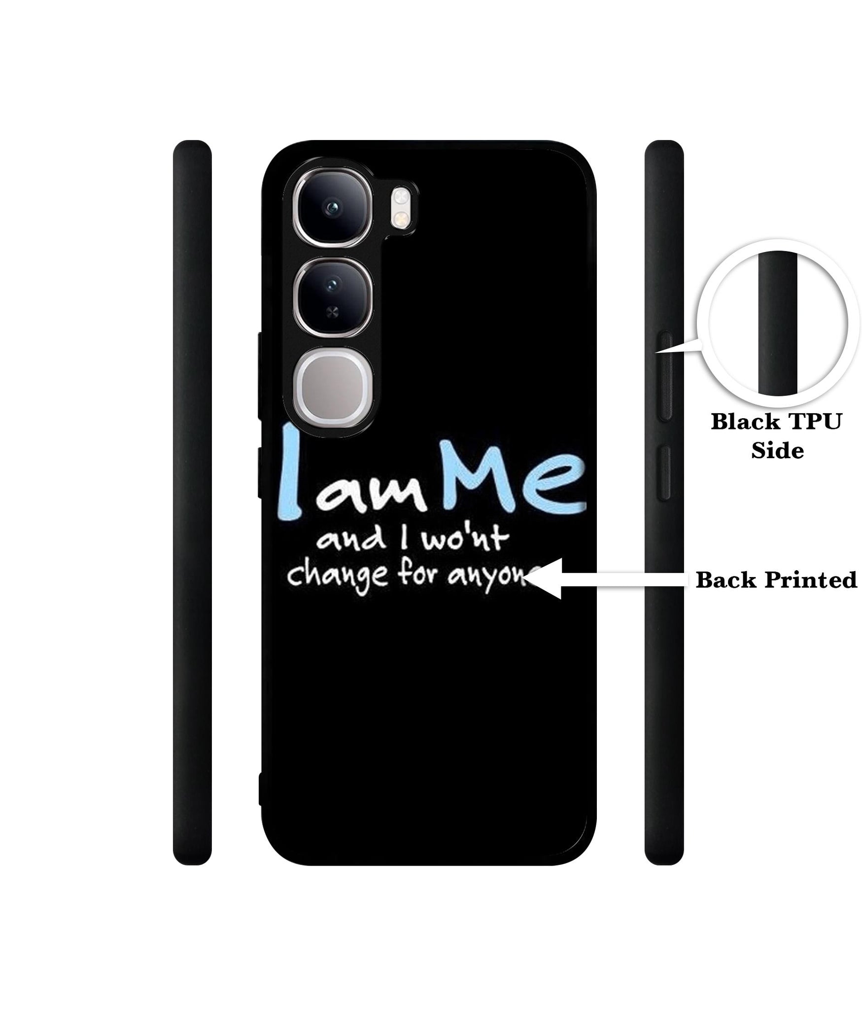 I Am Me Quotes Design Designer 2D Printed Back Case Cover for Vivo Y300 5G / V40 Lite 5G