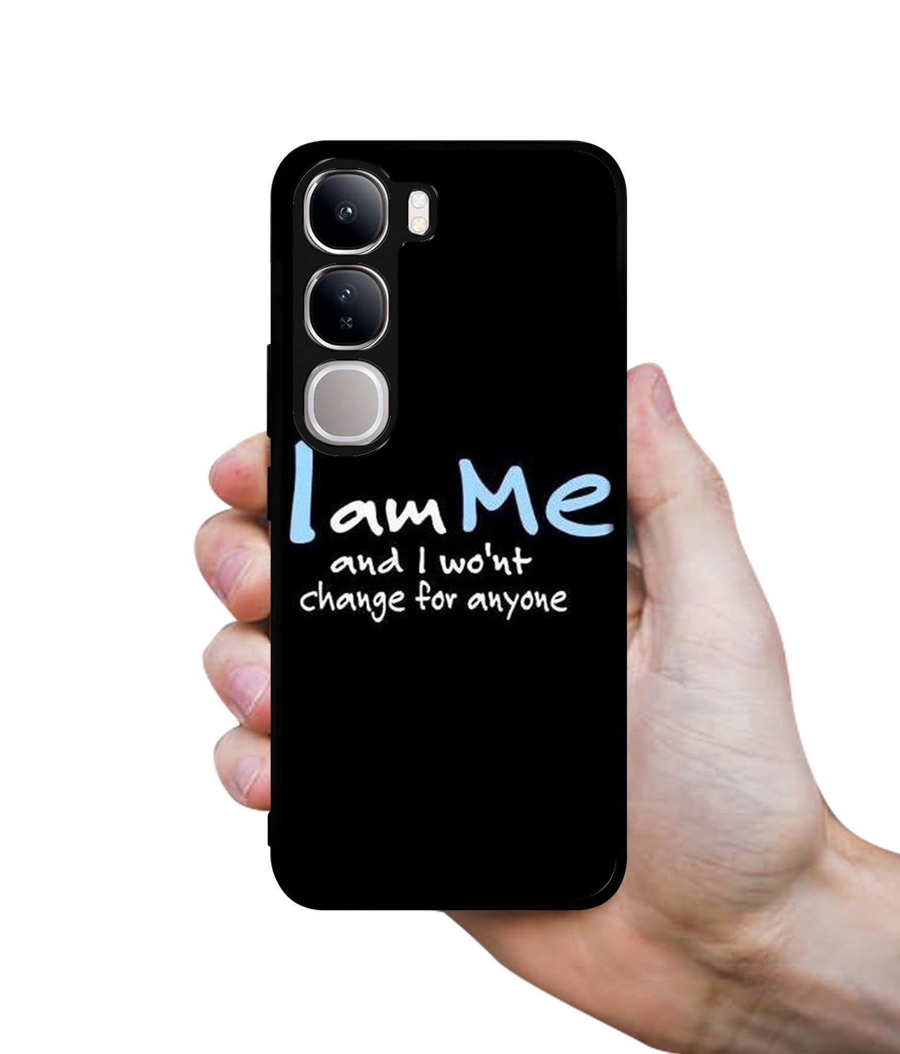 I Am Me Quotes Design Designer 2D Printed Back Case Cover for Vivo Y300 5G / V40 Lite 5G