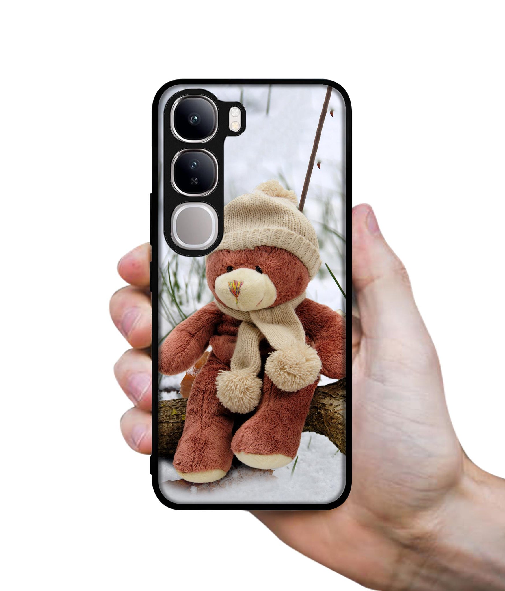 Woolen Bear Design Designer 2D Printed Back Case Cover for Vivo Y300 5G / V40 Lite 5G