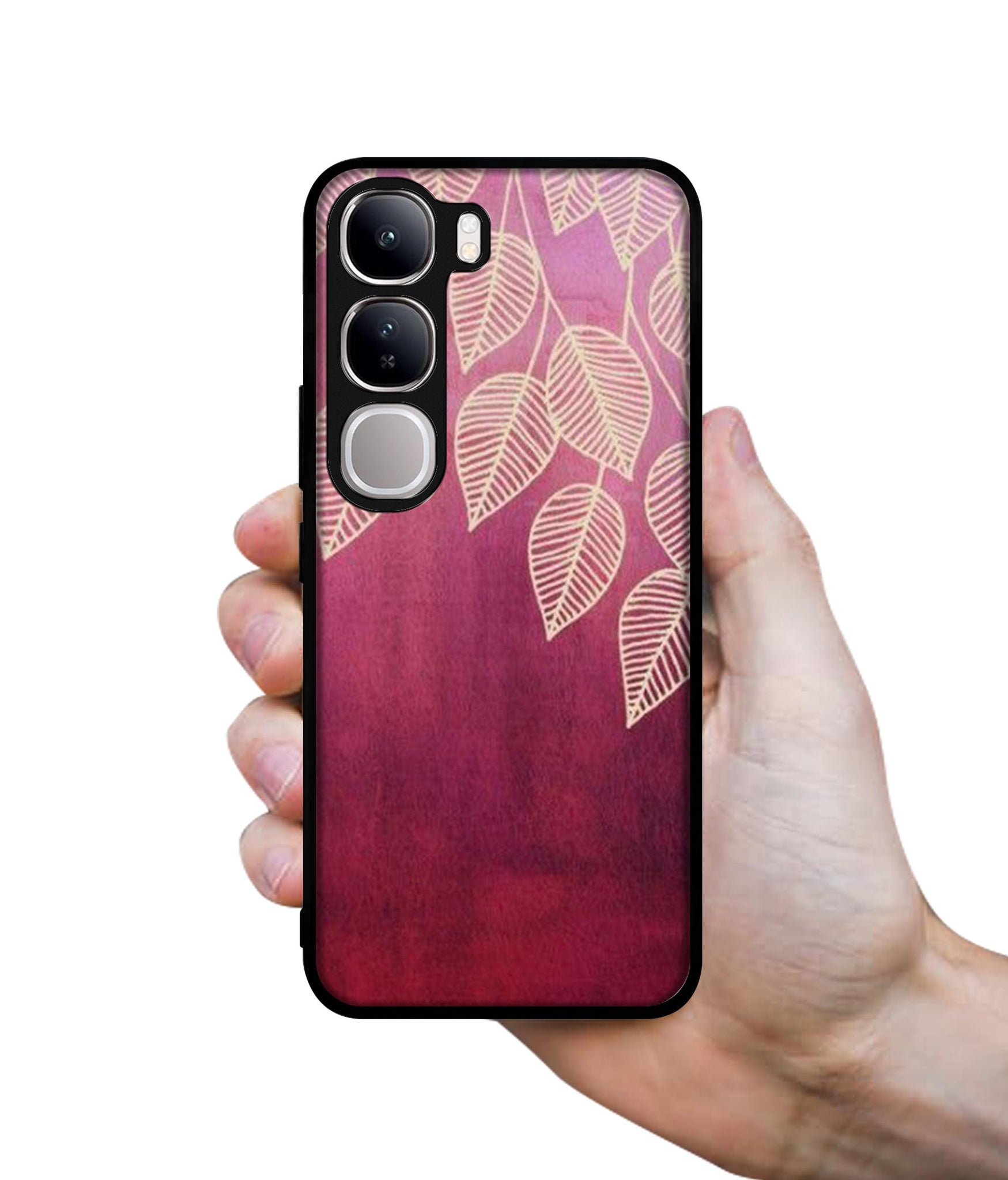 Leaf Pattern Design Designer 2D Printed Back Case Cover for Vivo Y300 5G / V40 Lite 5G
