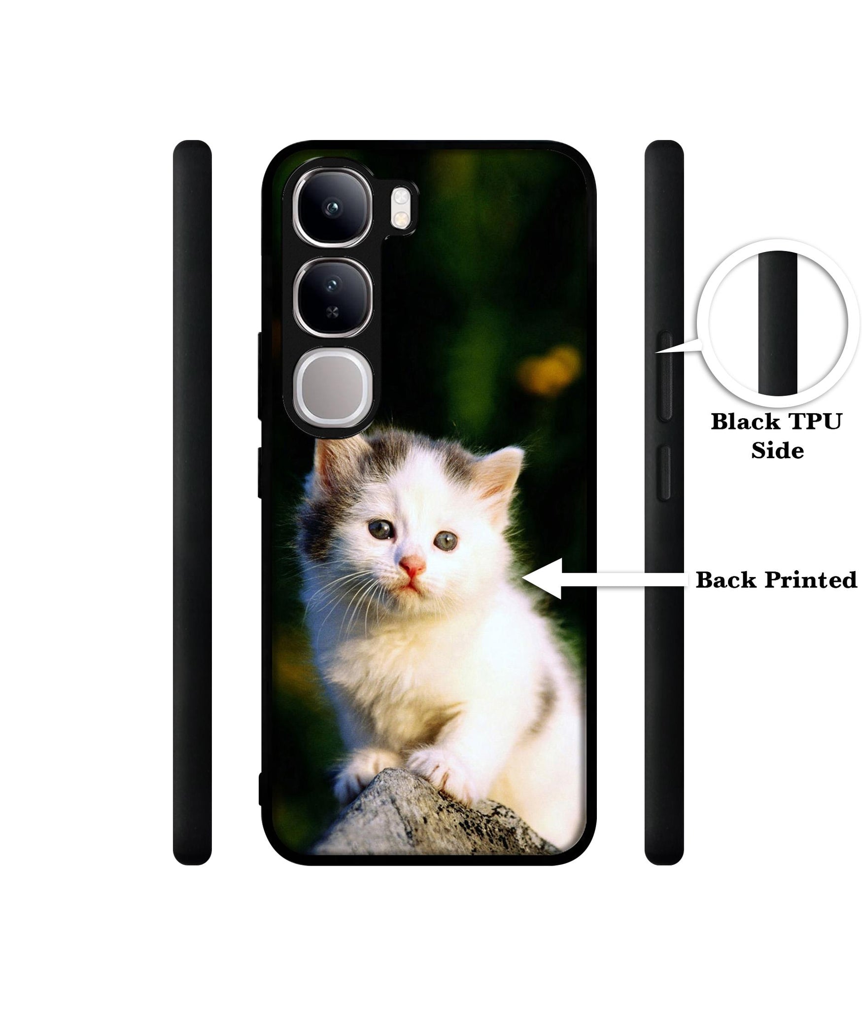 Sweet Cat Design Designer 2D Printed Back Case Cover for Vivo Y300 5G / V40 Lite 5G
