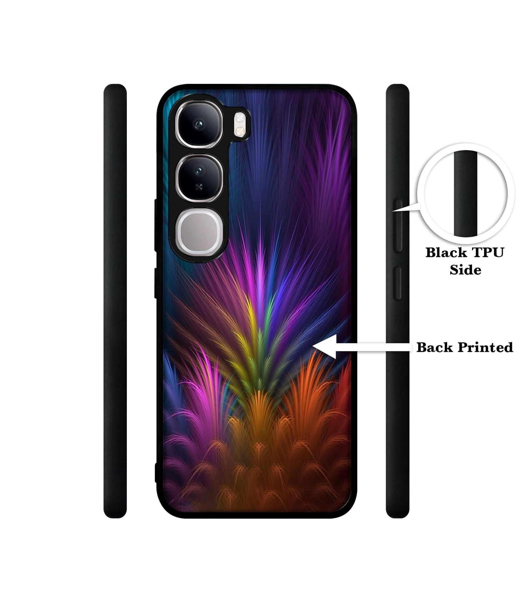 Multicoloured Design Designer 2D Printed Back Case Cover for Vivo Y300 5G / V40 Lite 5G