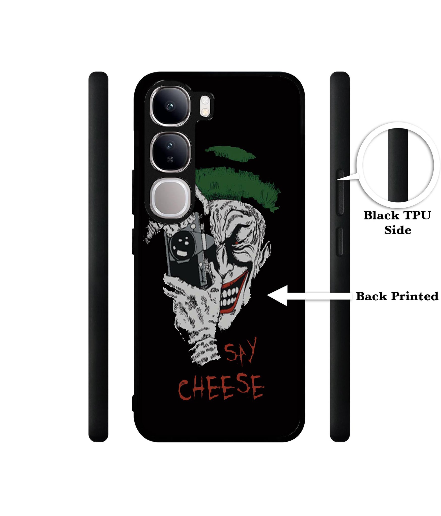 Joker Say Cheese Design Designer 2D Printed Back Case Cover for Vivo Y300 5G / V40 Lite 5G