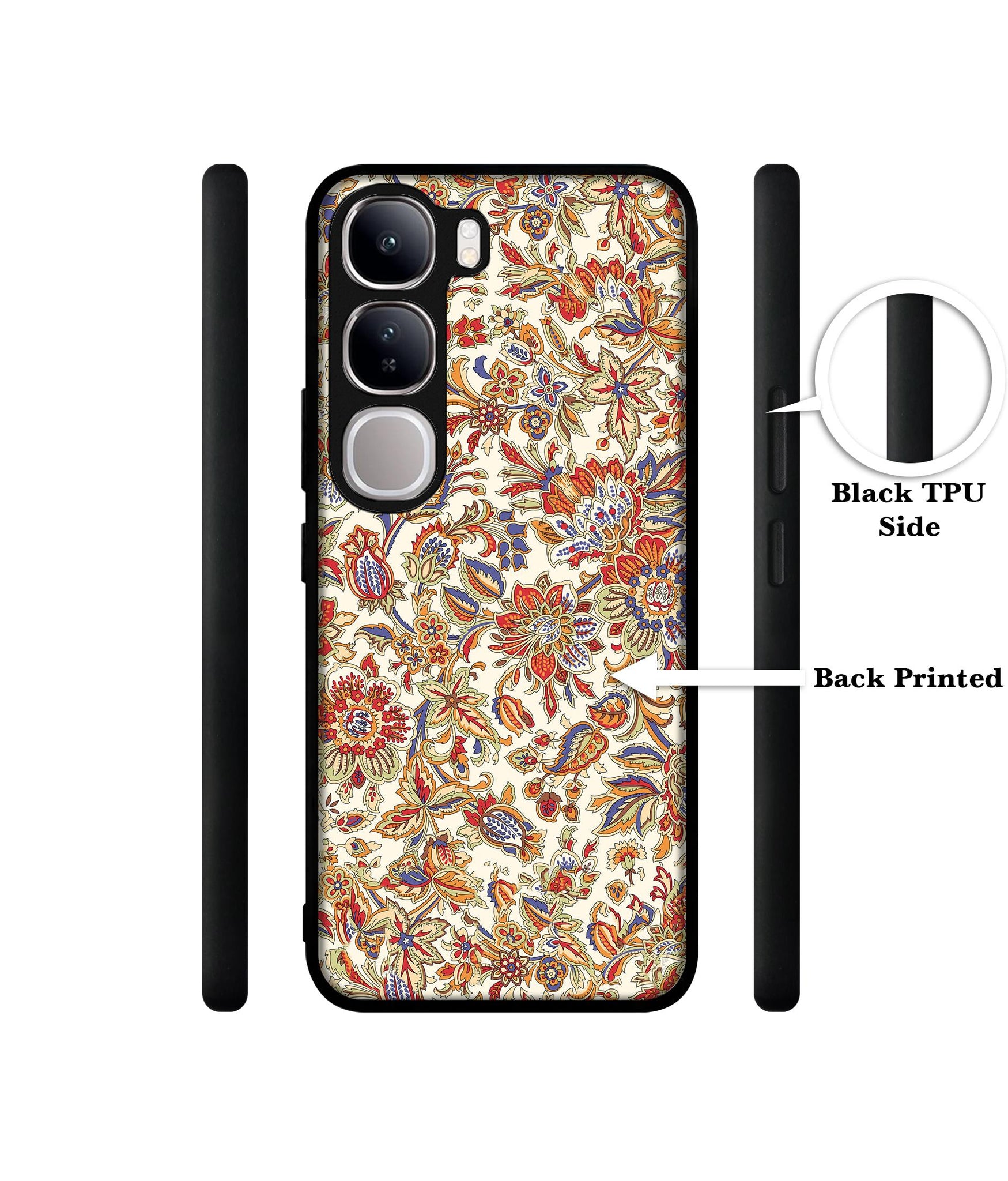 Floral Design Designer 2D Printed Back Case Cover for Vivo Y300 5G / V40 Lite 5G