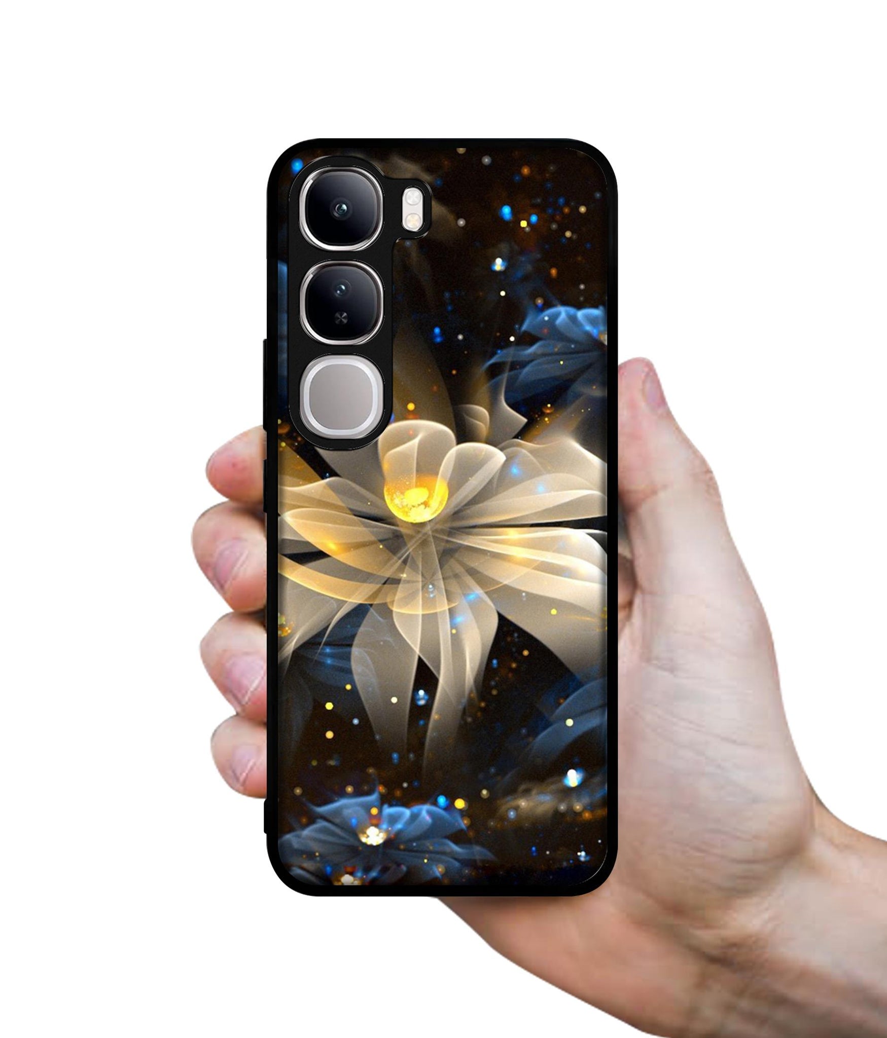 Art Flower Design Designer 2D Printed Back Case Cover for Vivo Y300 5G / V40 Lite 5G