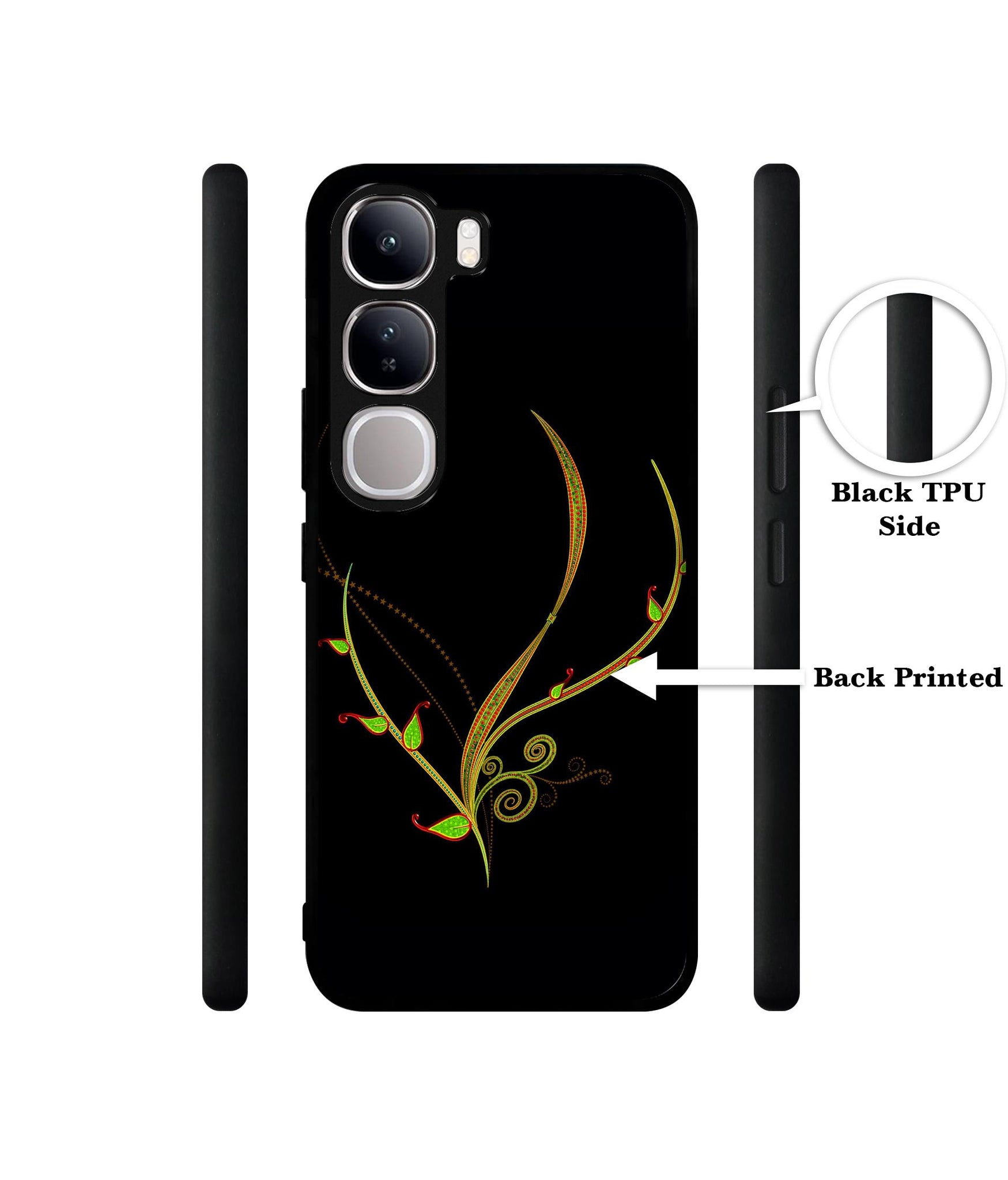 Yellow Pattern Design Designer 2D Printed Back Case Cover for Vivo Y300 5G / V40 Lite 5G