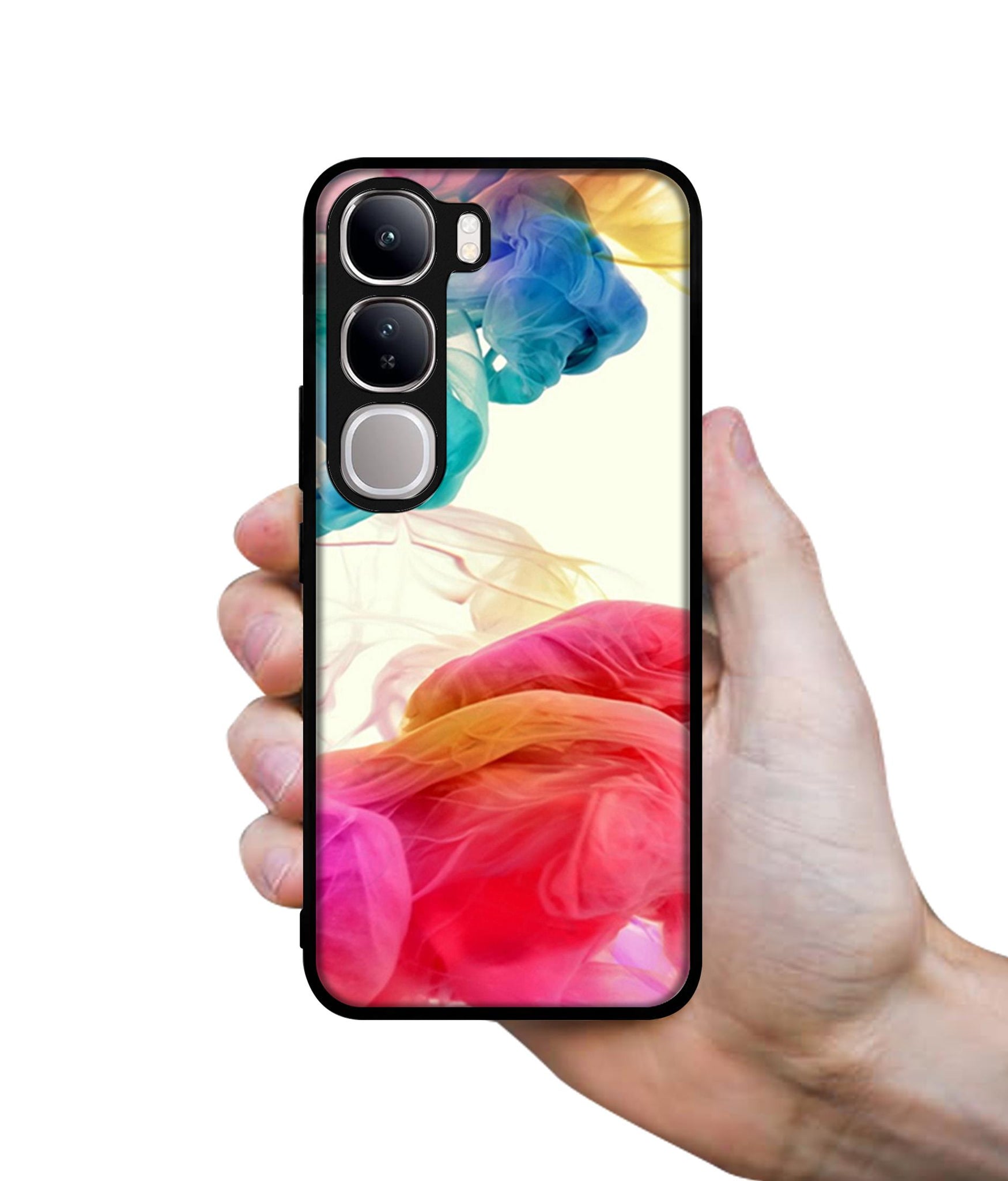 Colored Smoke Design Designer 2D Printed Back Case Cover for Vivo Y300 5G / V40 Lite 5G