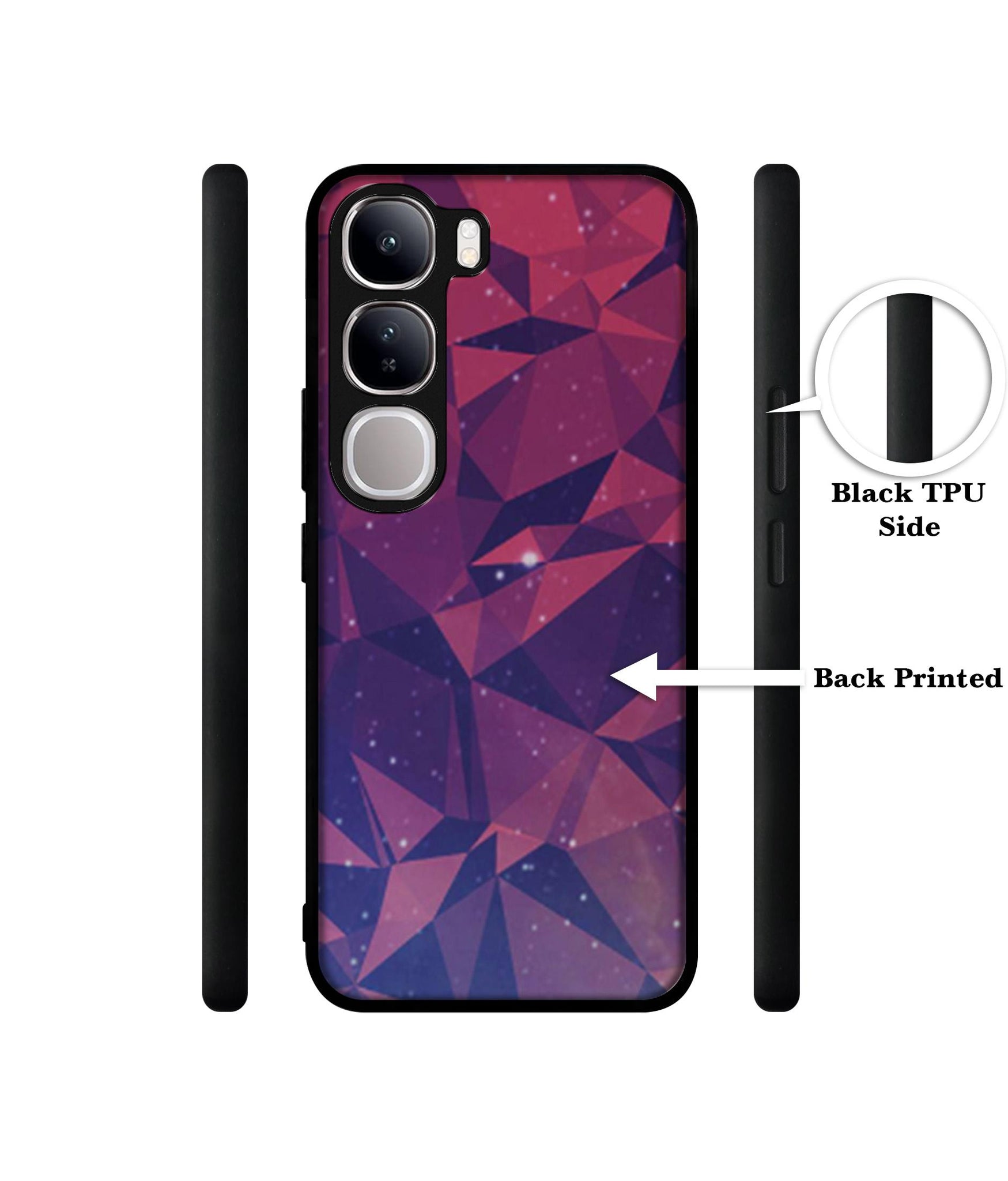 Bad Color Shape Design Designer 2D Printed Back Case Cover for Vivo Y300 5G / V40 Lite 5G