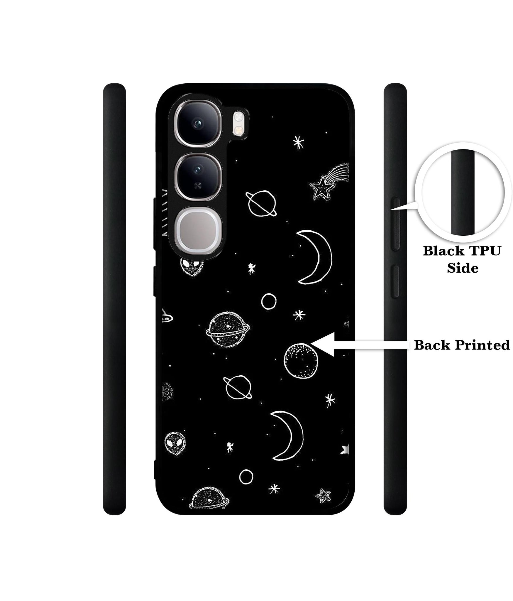 Space Stars Universe Design Designer 2D Printed Back Case Cover for Vivo Y300 5G / V40 Lite 5G