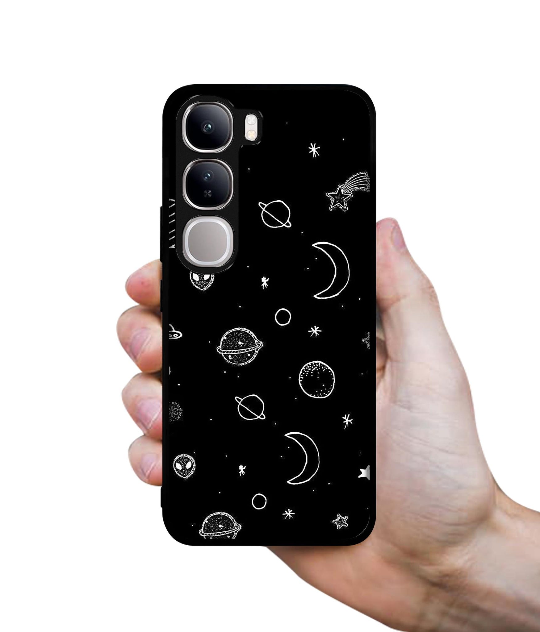 Space Stars Universe Design Designer 2D Printed Back Case Cover for Vivo Y300 5G / V40 Lite 5G