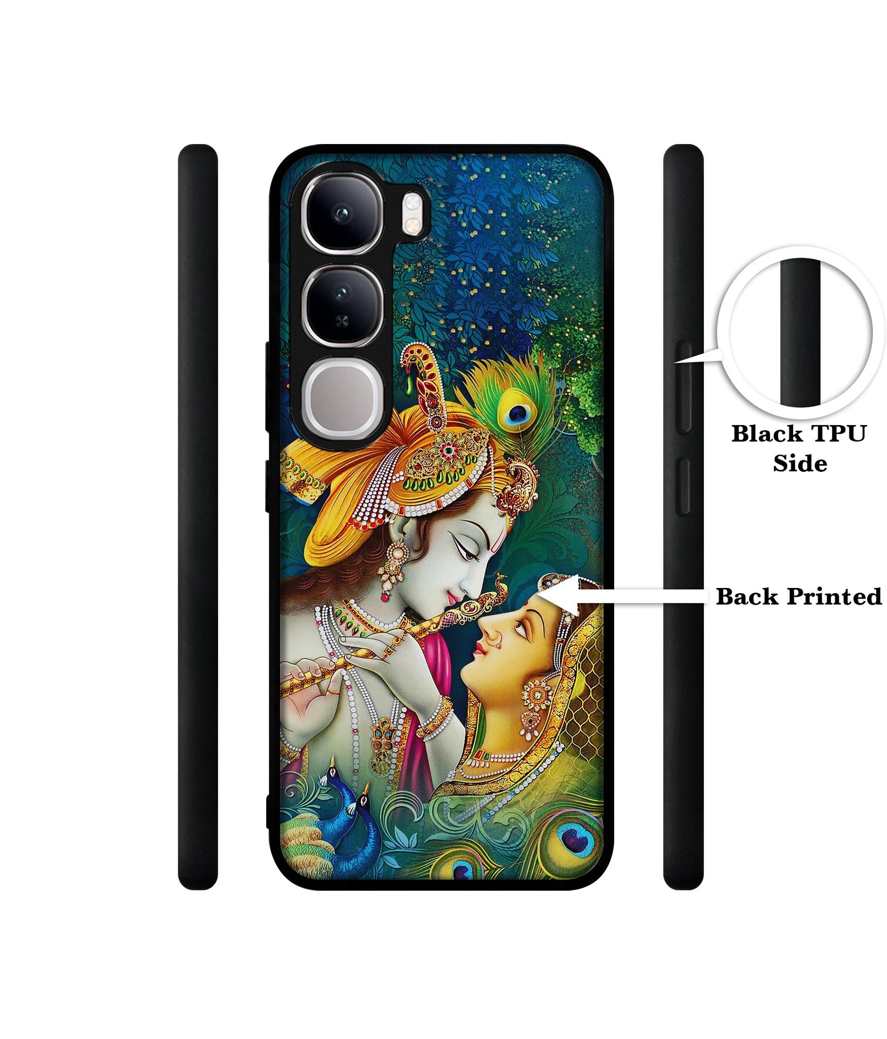 Radha Kishan Love Design Designer 2D Printed Back Case Cover for Vivo Y300 5G / V40 Lite 5G