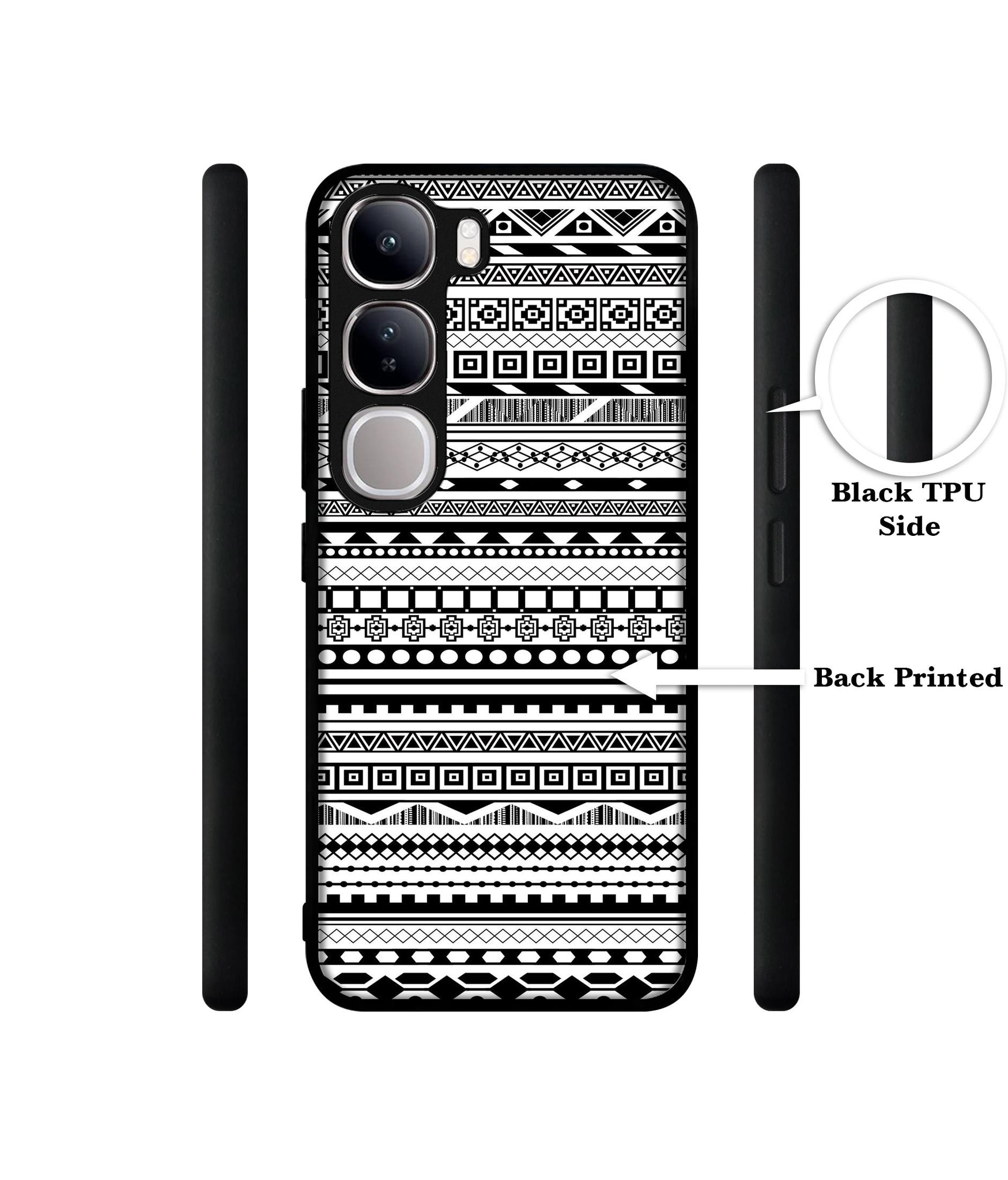 Black & White Patterns Design Designer 2D Printed Back Case Cover for Vivo Y300 5G / V40 Lite 5G