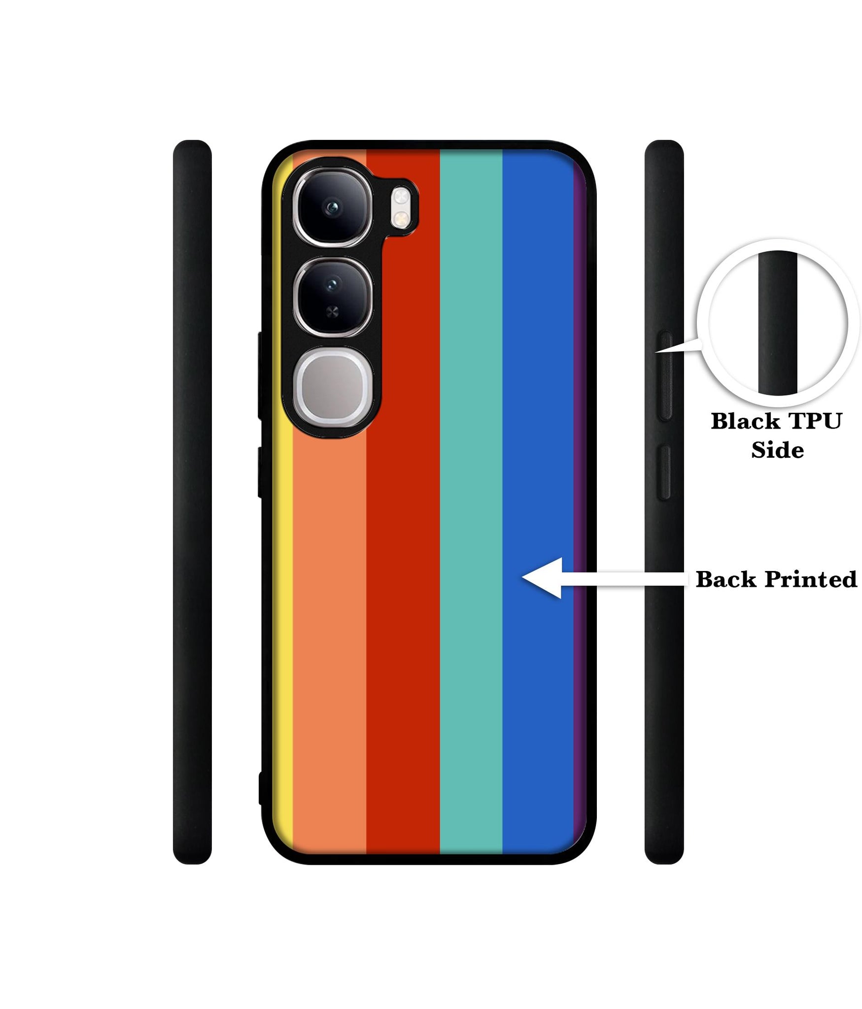 Rainbow Colors Design Designer 2D Printed Back Case Cover for Vivo Y300 5G / V40 Lite 5G