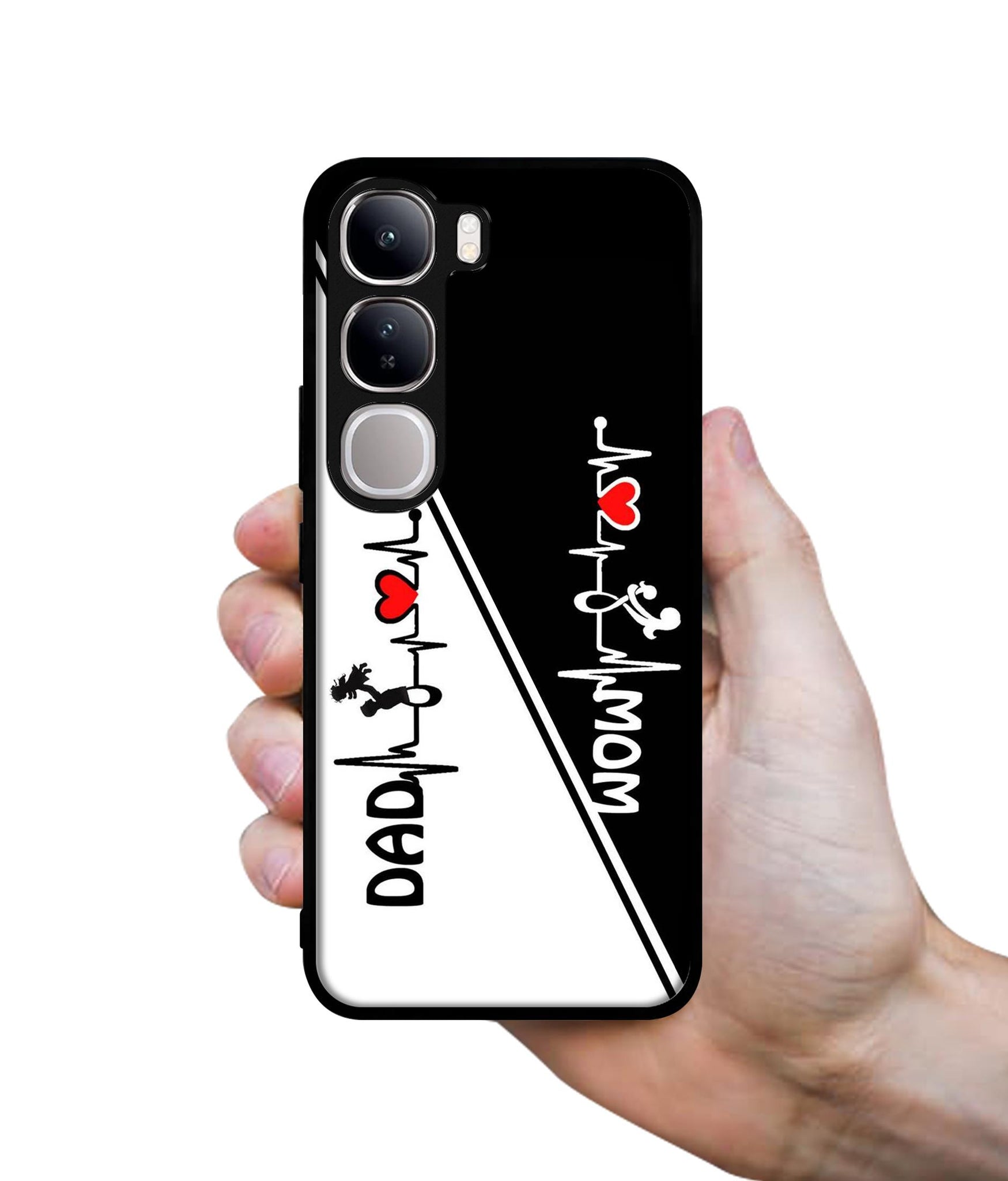 Mom and Dad Lover Design Designer 2D Printed Back Case Cover for Vivo Y300 5G / V40 Lite 5G