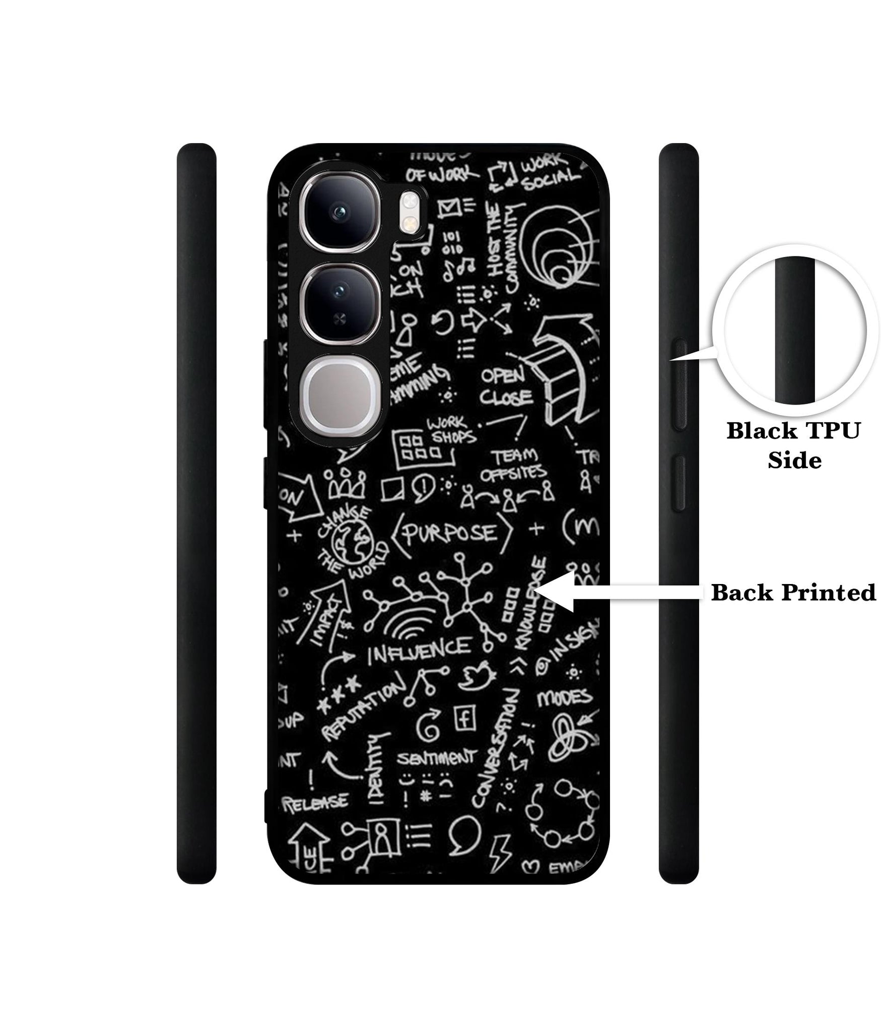 Formulas Design Designer 2D Printed Back Case Cover for Vivo Y300 5G / V40 Lite 5G