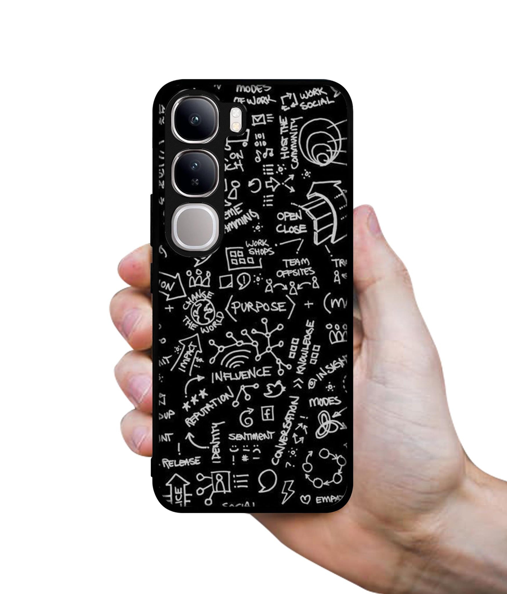Formulas Design Designer 2D Printed Back Case Cover for Vivo Y300 5G / V40 Lite 5G