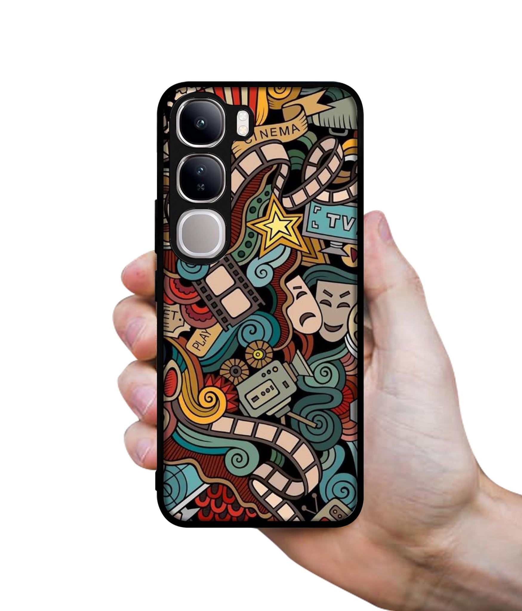 Movies Design Designer 2D Printed Back Case Cover for Vivo Y300 5G / V40 Lite 5G