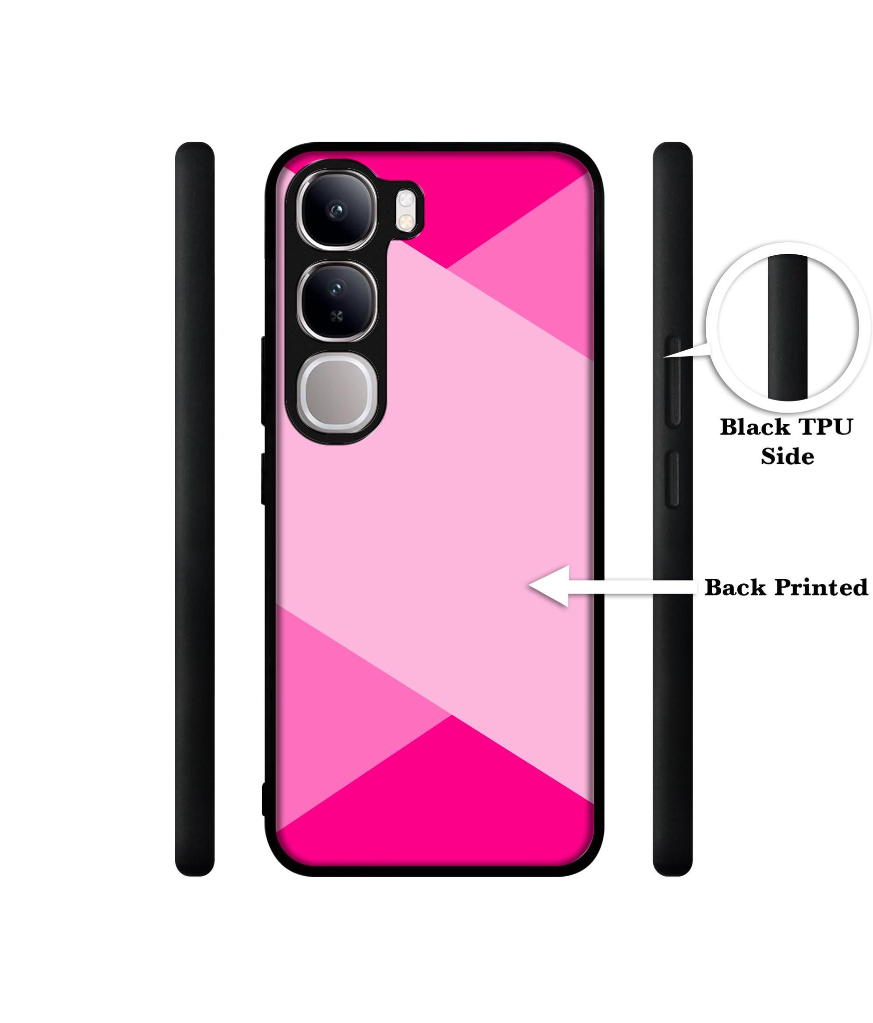 Pink Cross Vector Design Designer 2D Printed Back Case Cover for Vivo Y300 5G / V40 Lite 5G
